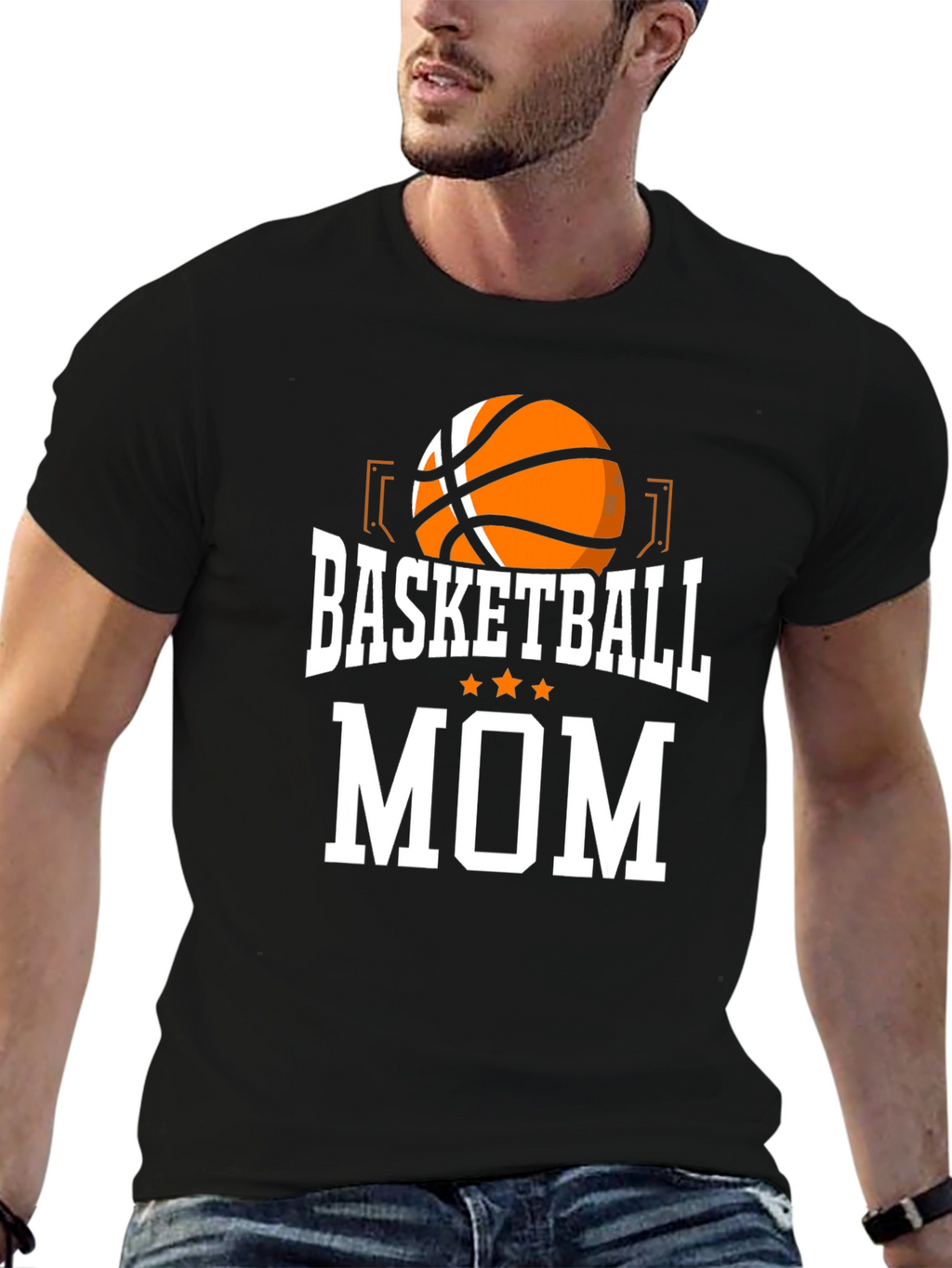Basketball Mom T-Shirt - Black