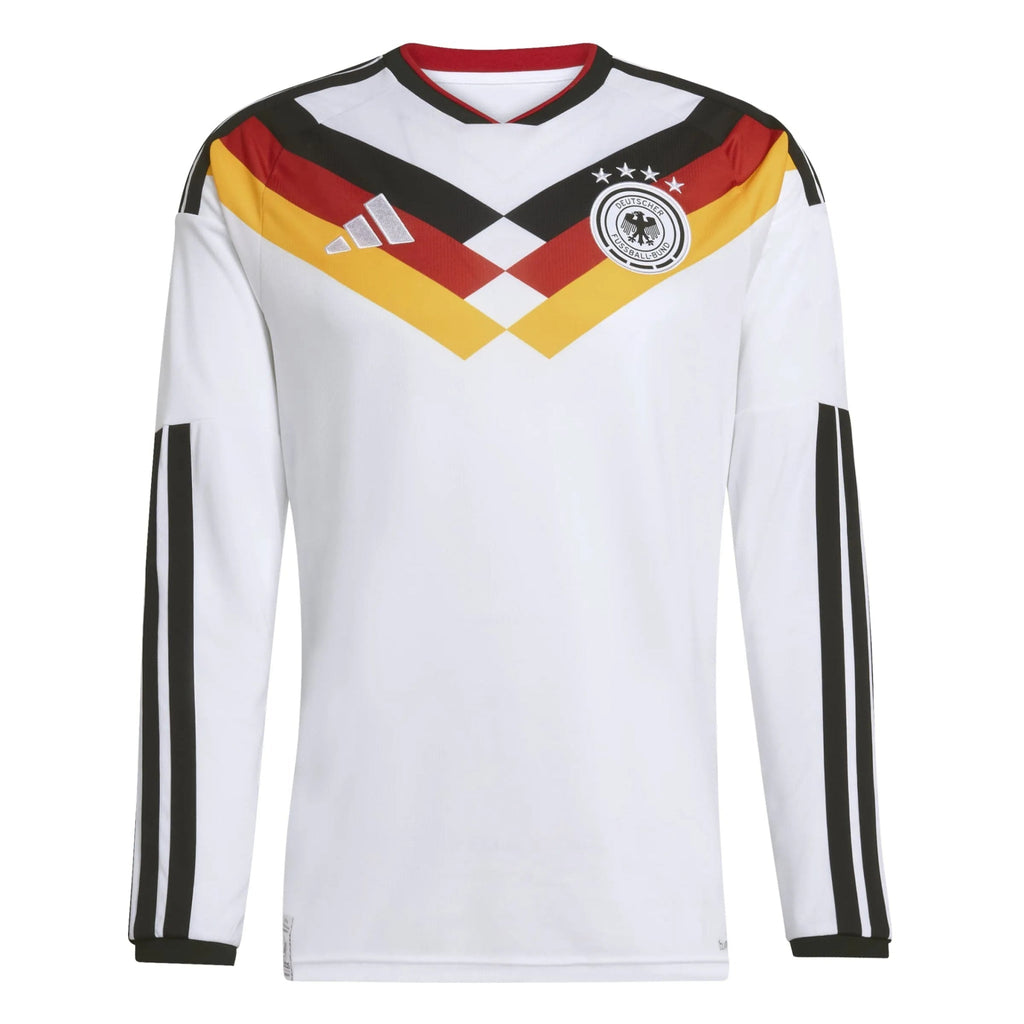 2026 Germany Men's Stadium Home Long-Sleeve Soccer Jersey (Custom)