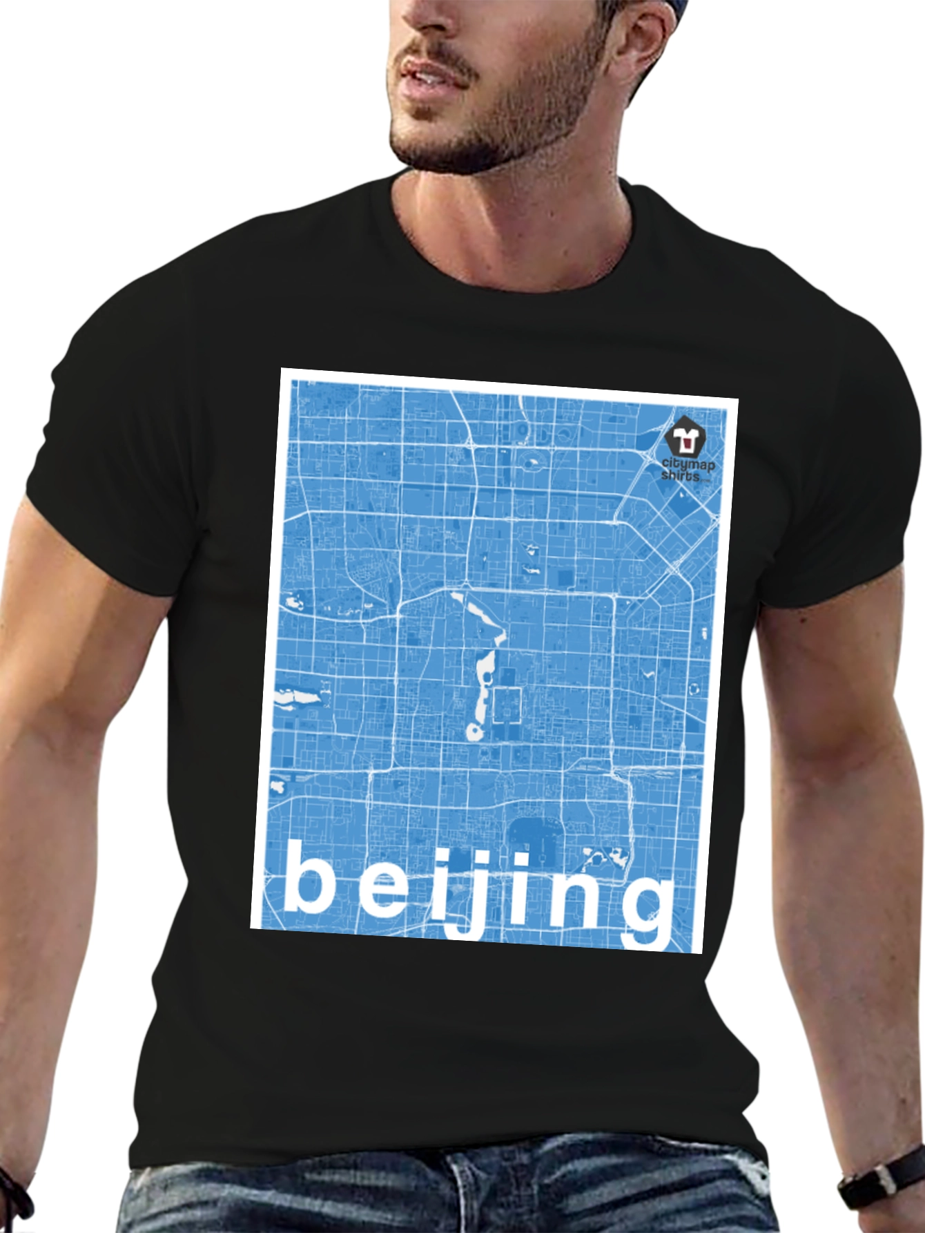 Beijing Map T-Shirt - Stylish City Souvenir Tee