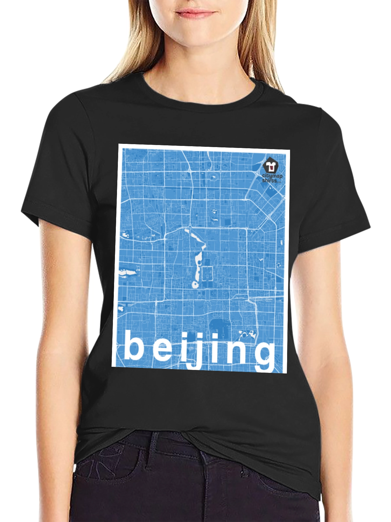 Beijing Map T-Shirt - Stylish City Souvenir Tee