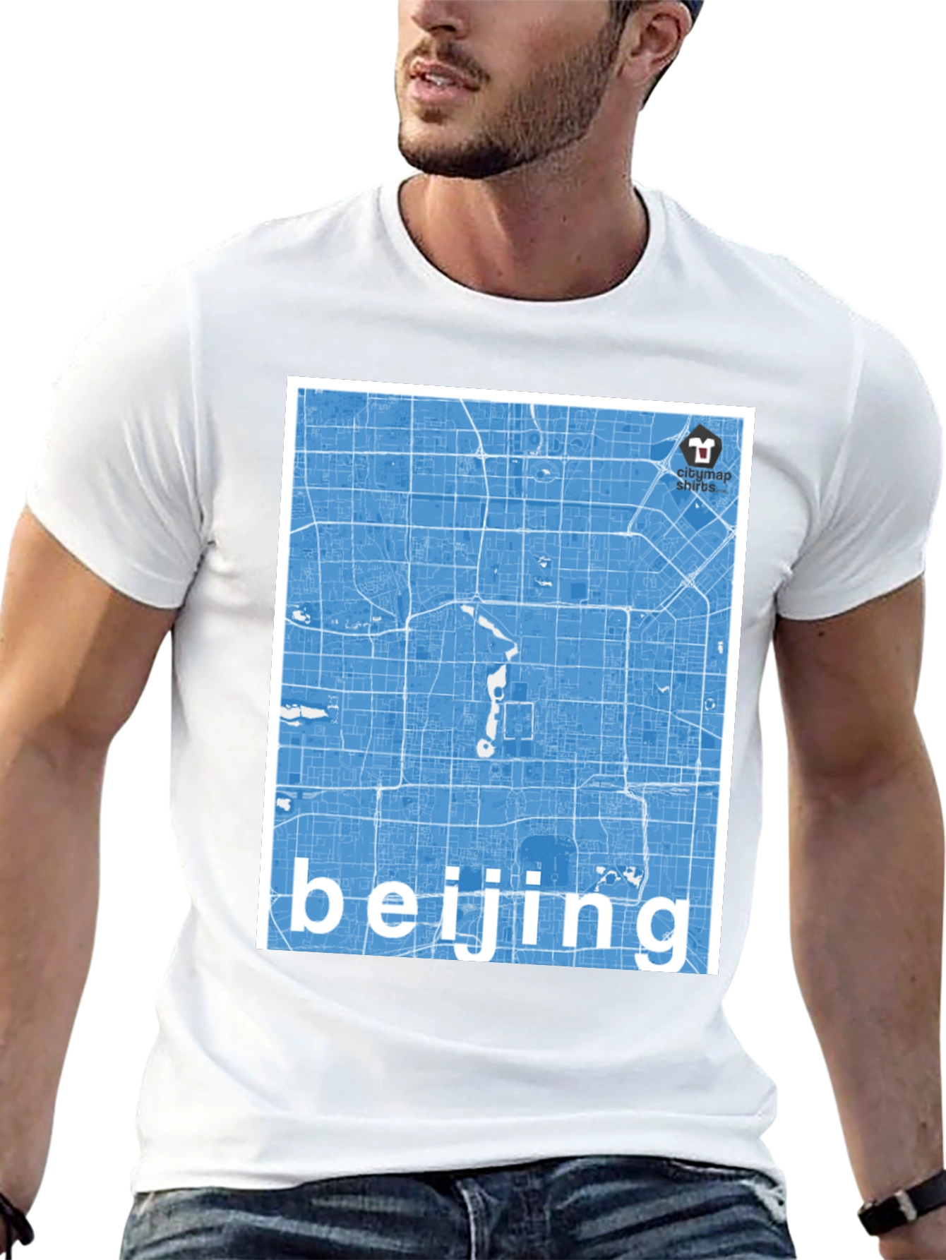 Beijing Map T-Shirt - Stylish City Souvenir Tee