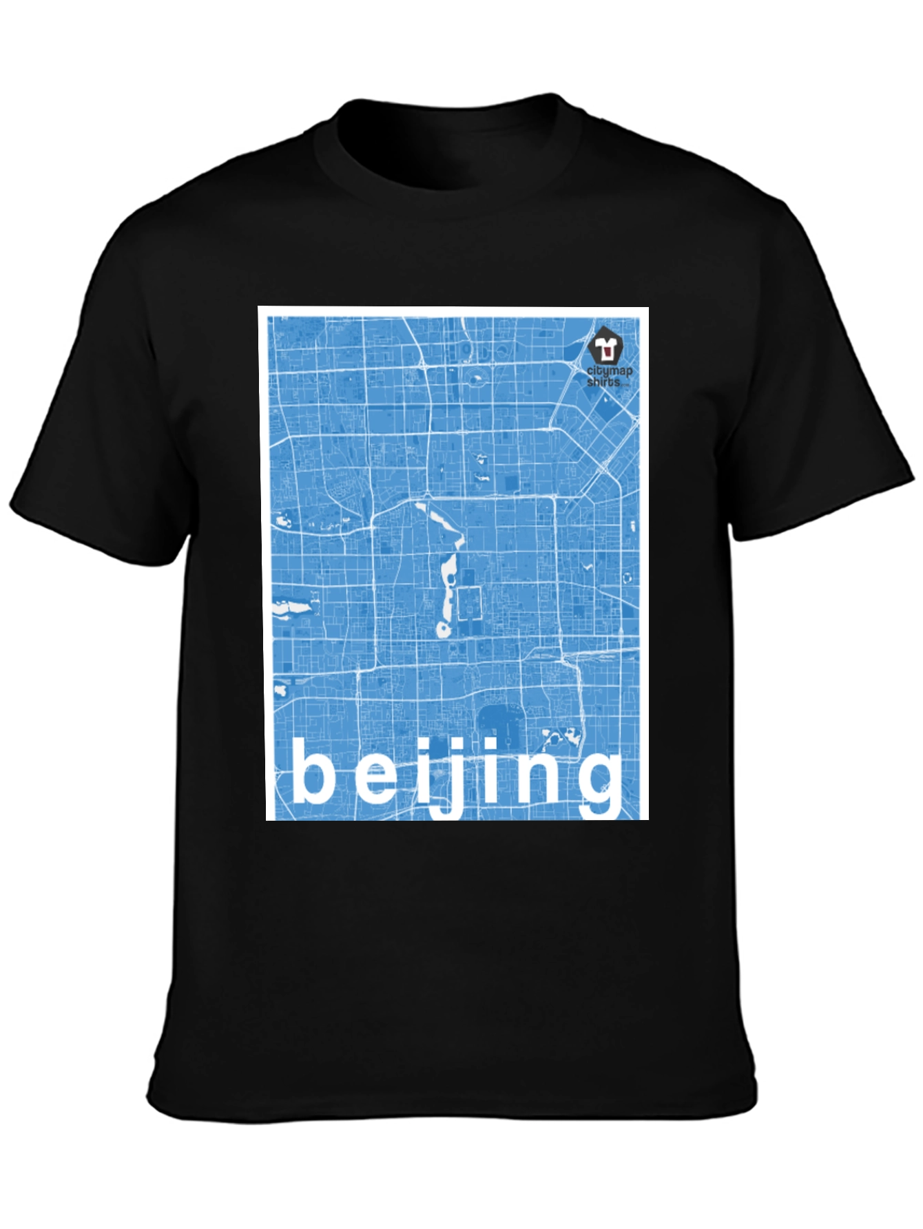 Beijing Map T-Shirt - Stylish City Souvenir Tee
