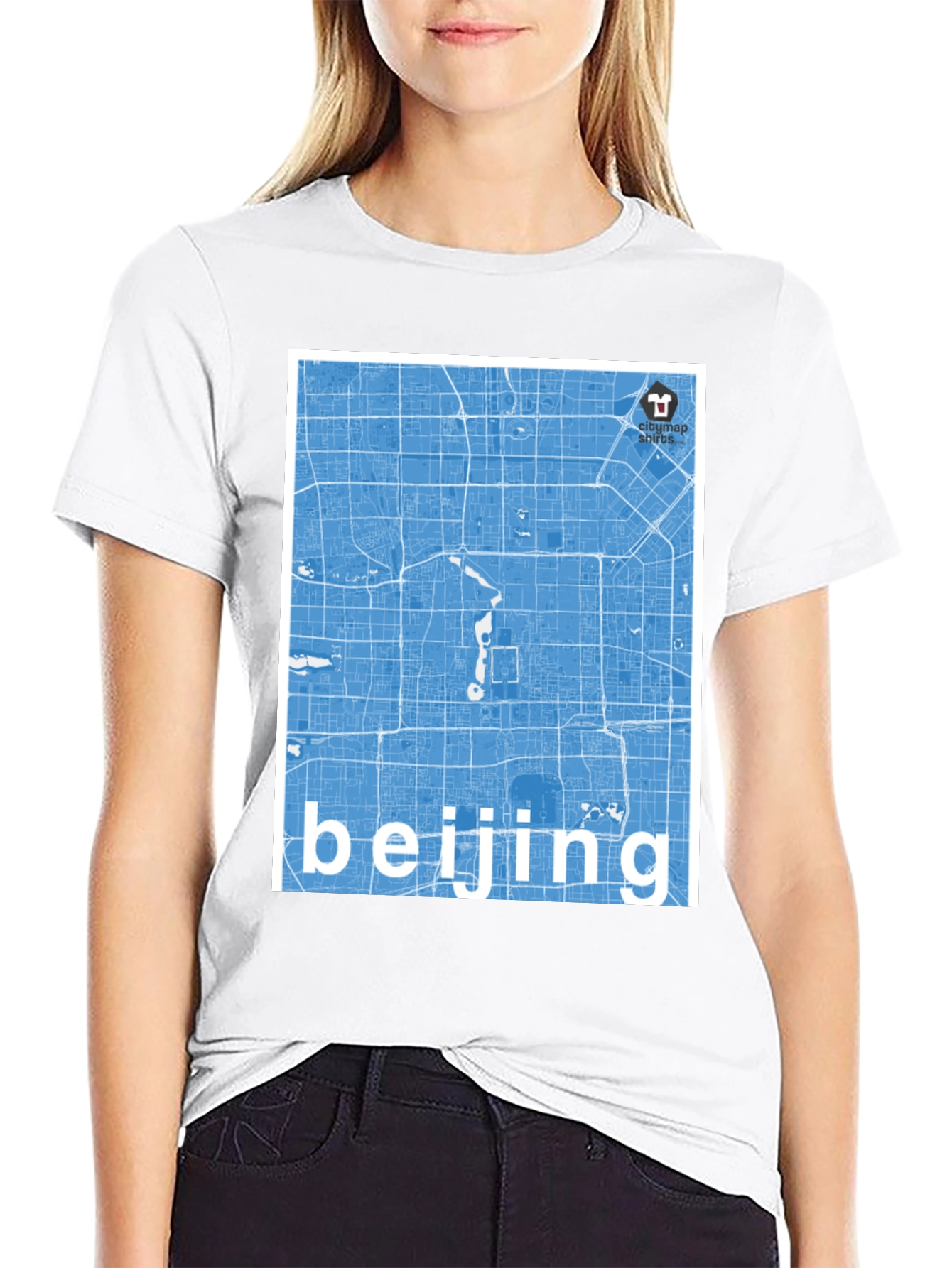Beijing Map T-Shirt - Stylish City Souvenir Tee