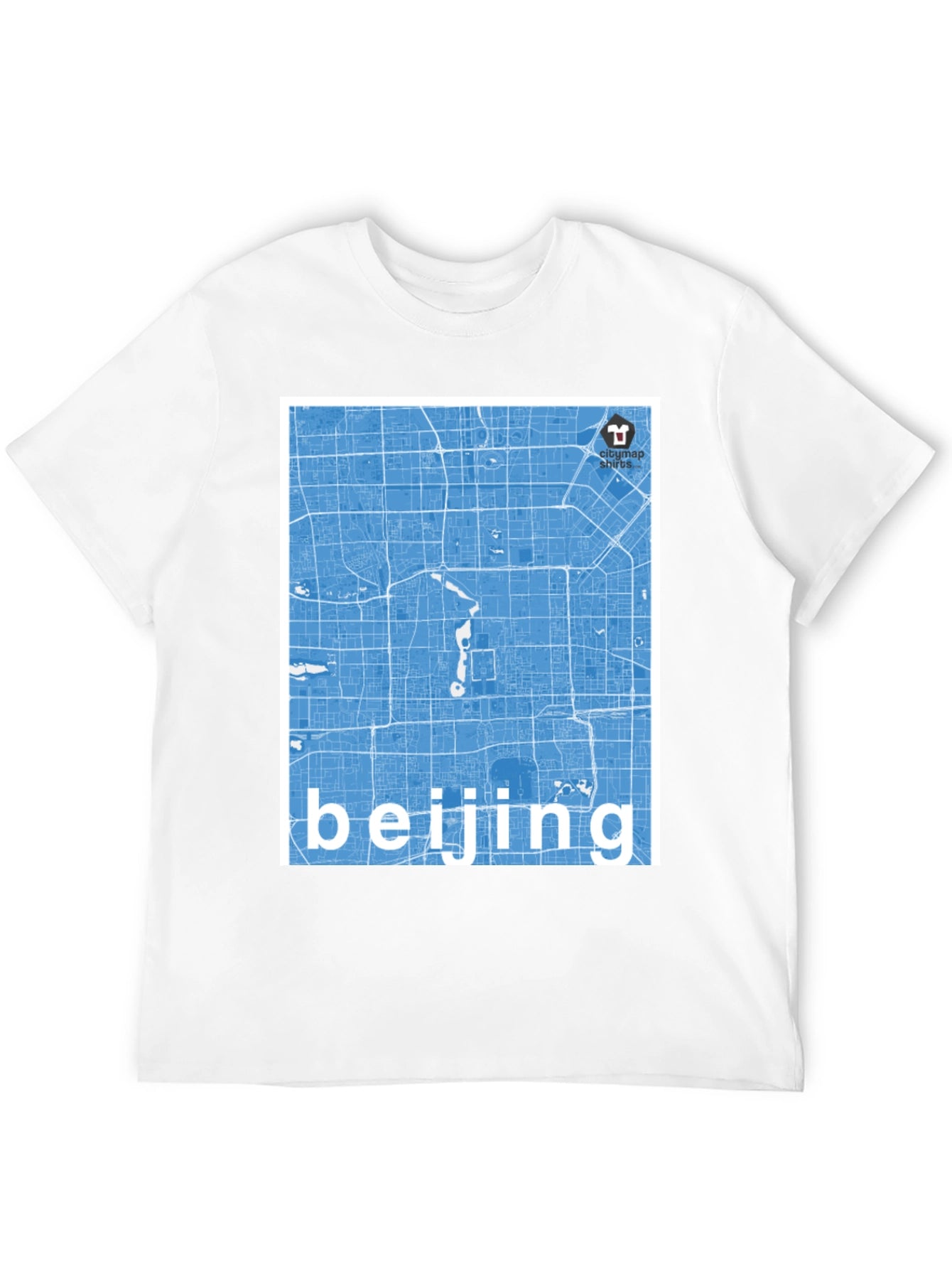 Beijing Map T-Shirt - Stylish City Souvenir Tee