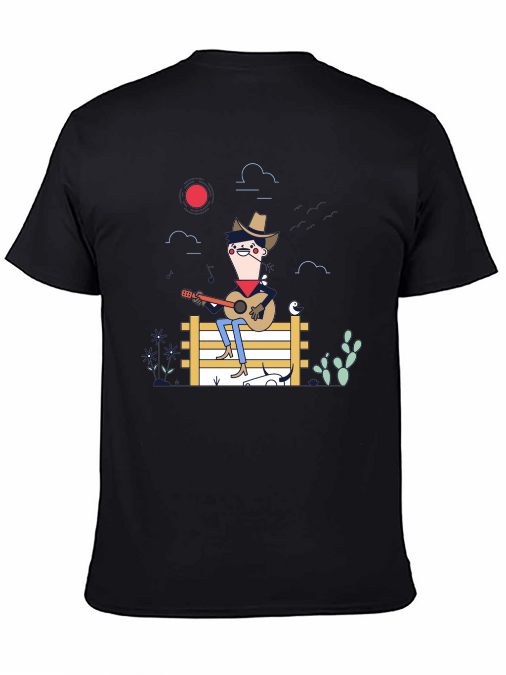 Cartoon Cowboy Graphic Tee