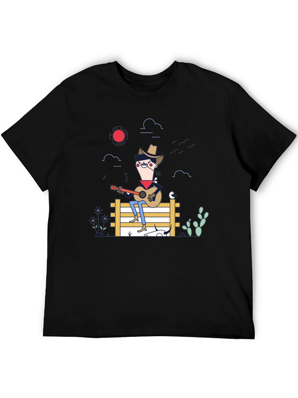 Cartoon Cowboy Graphic Tee