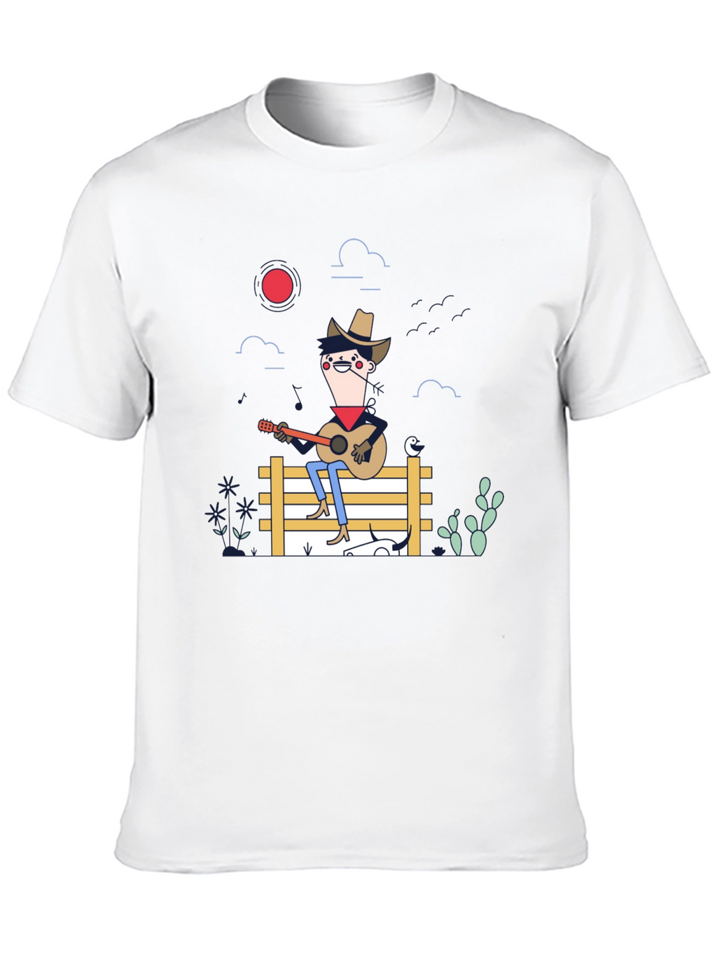 Cartoon Cowboy Graphic Tee