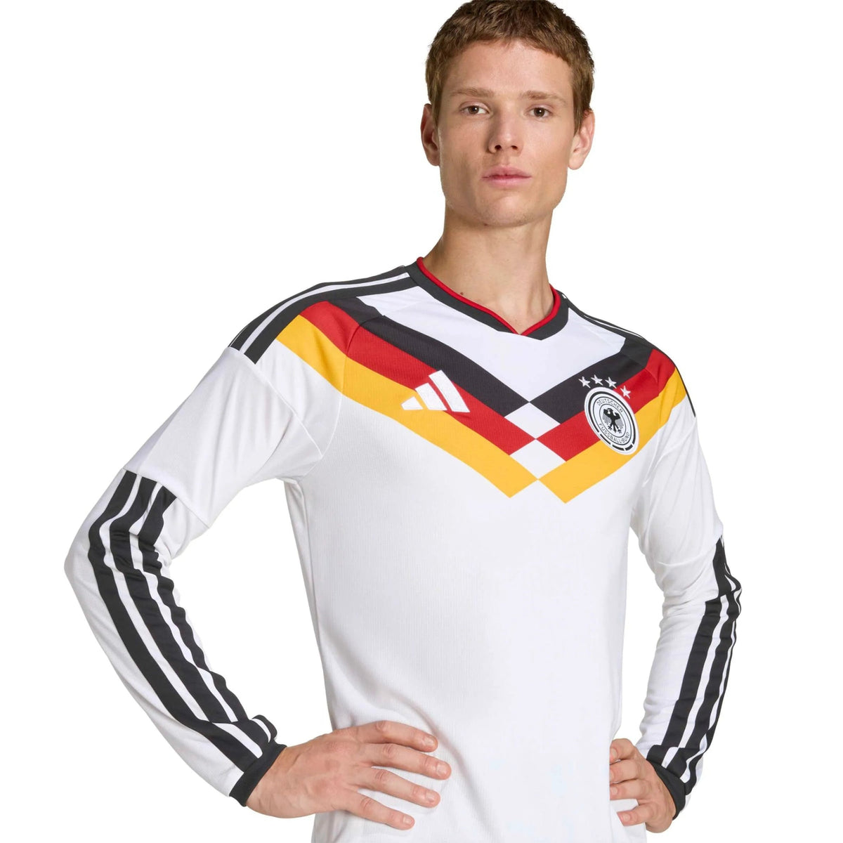 2026 Germany Men's Stadium Home Long-Sleeve Soccer Jersey (Custom)