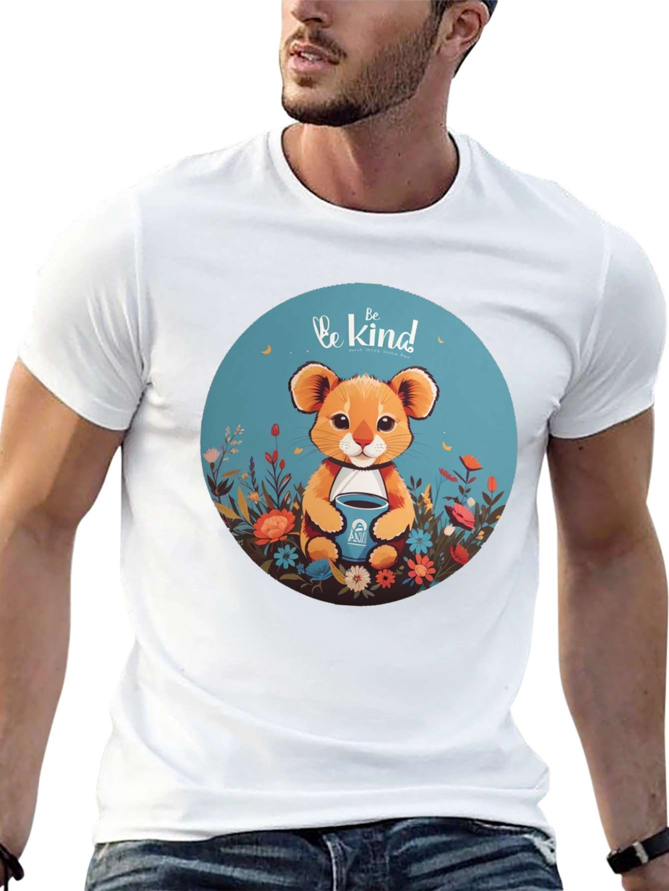 Be Kind Lion Graphic Tee - Unisex Soft Cotton