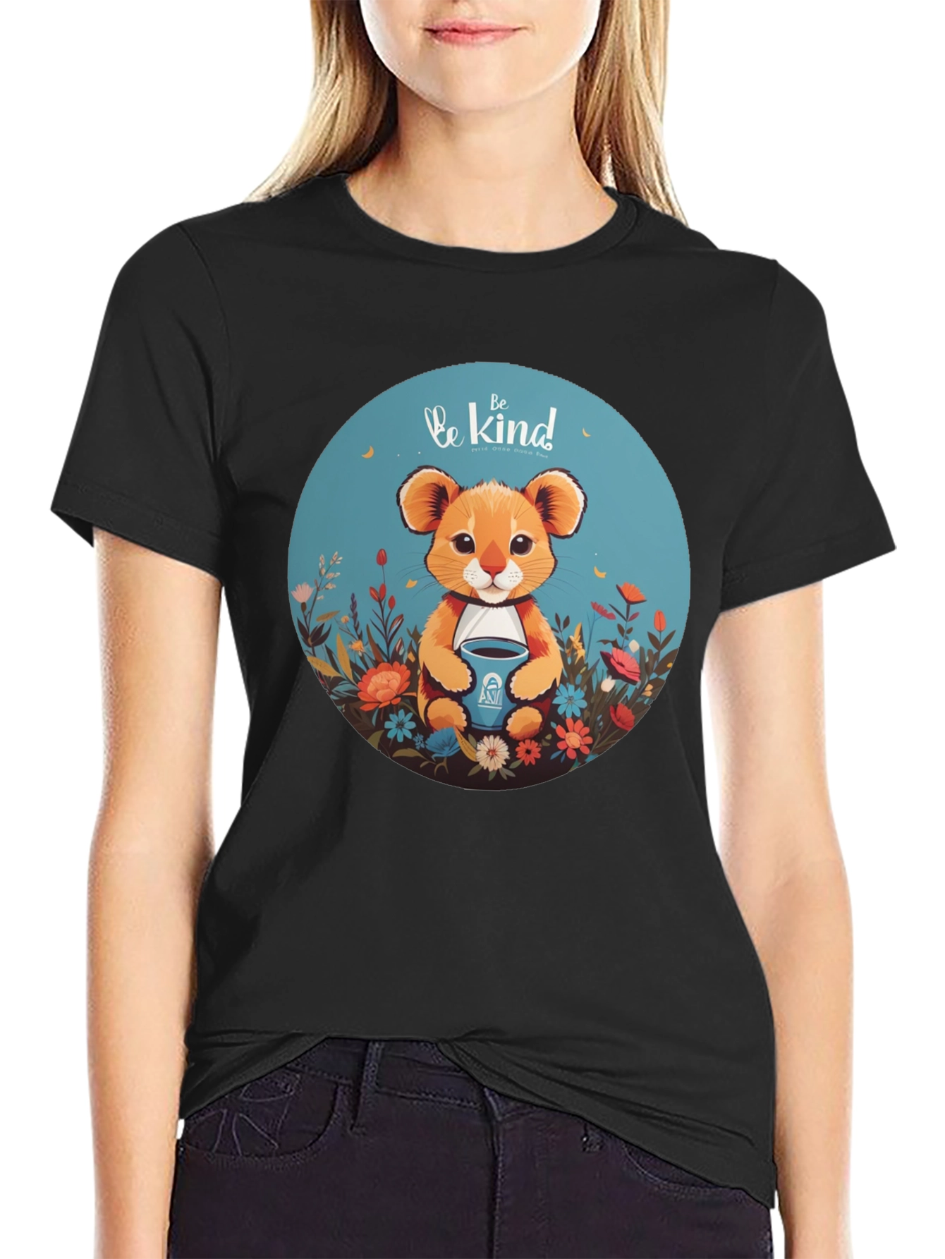 Be Kind Lion Graphic Tee - Unisex Soft Cotton