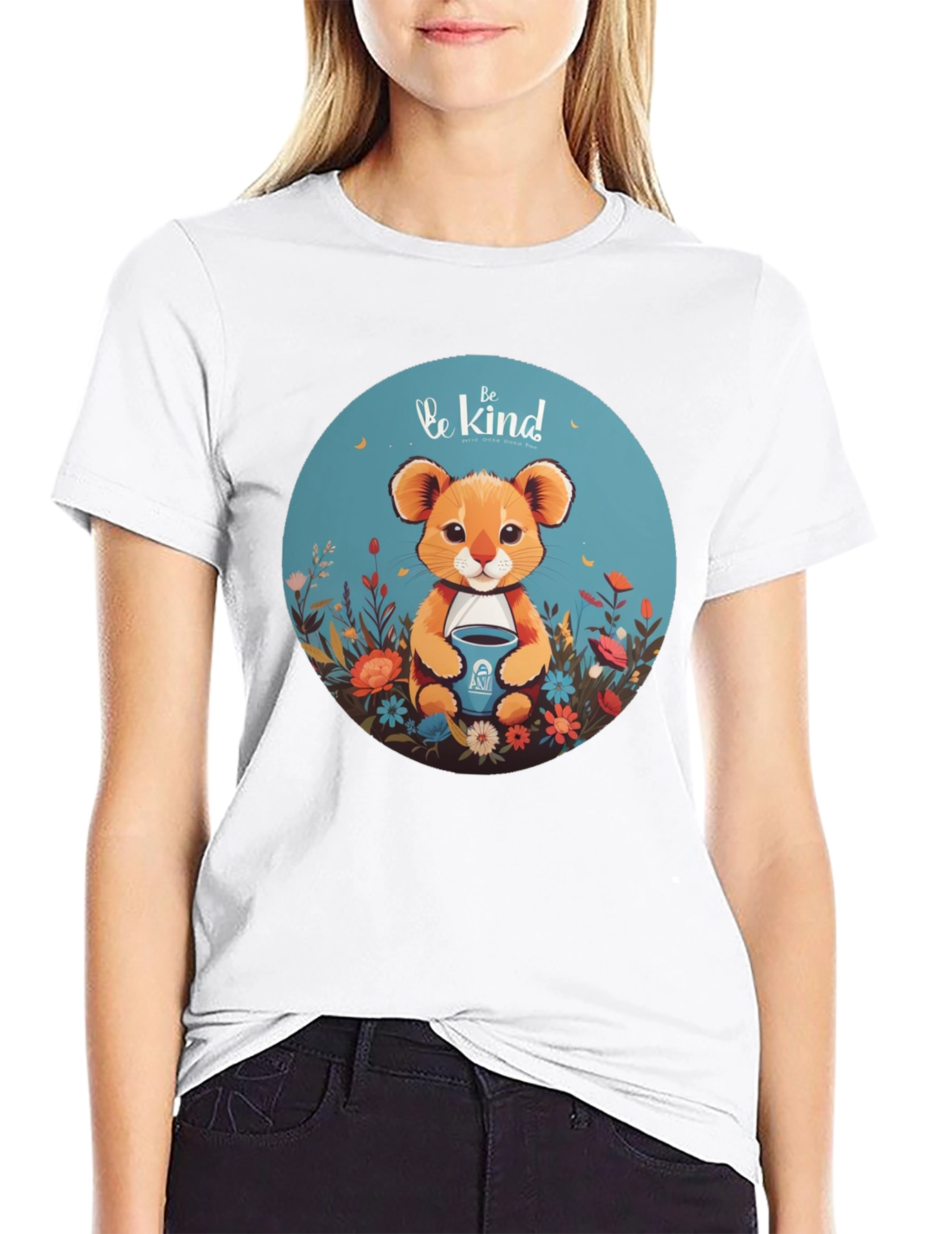 Be Kind Lion Graphic Tee - Unisex Soft Cotton