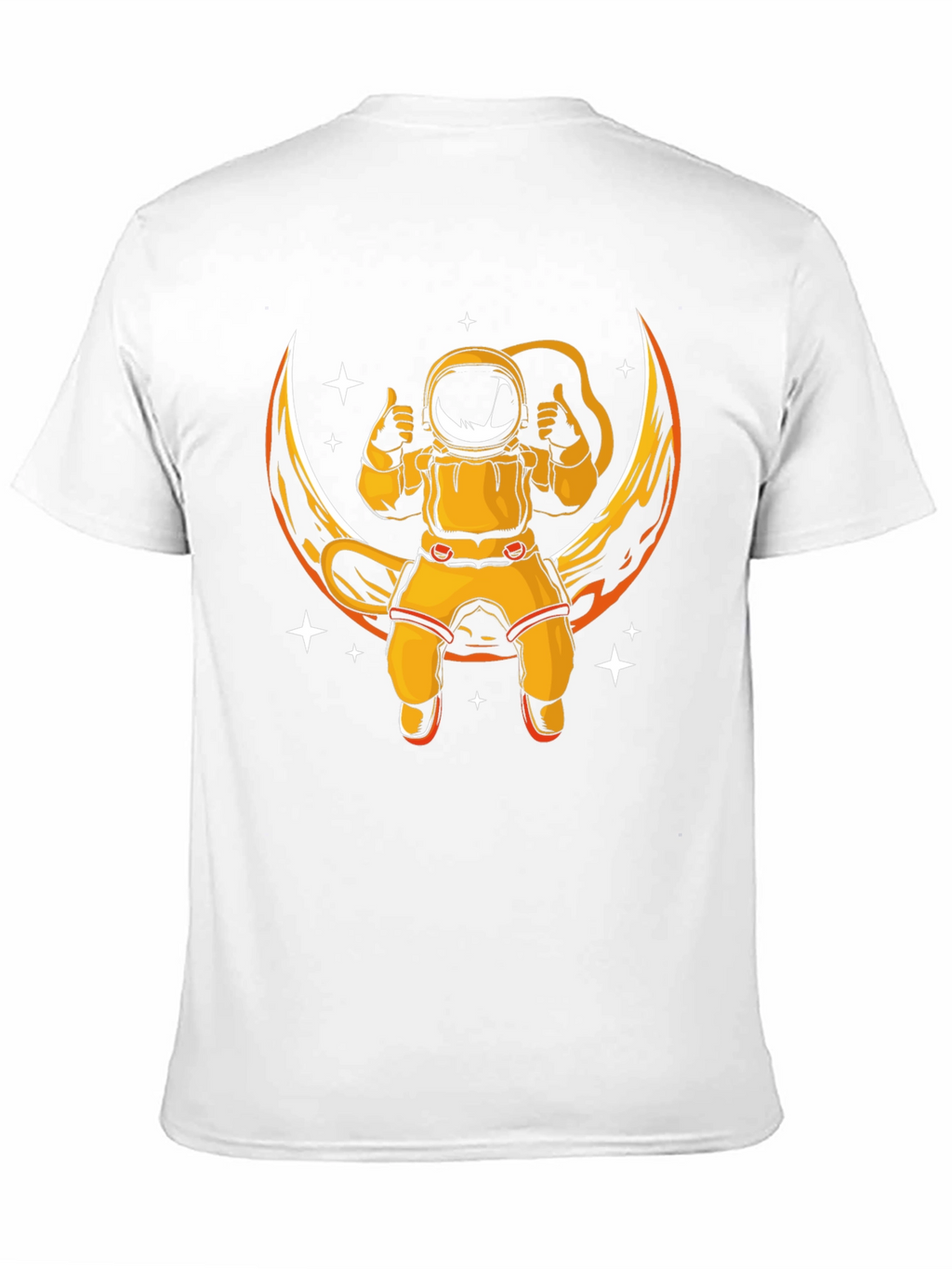 Astronaut Moon Graphic T-Shirt - Black