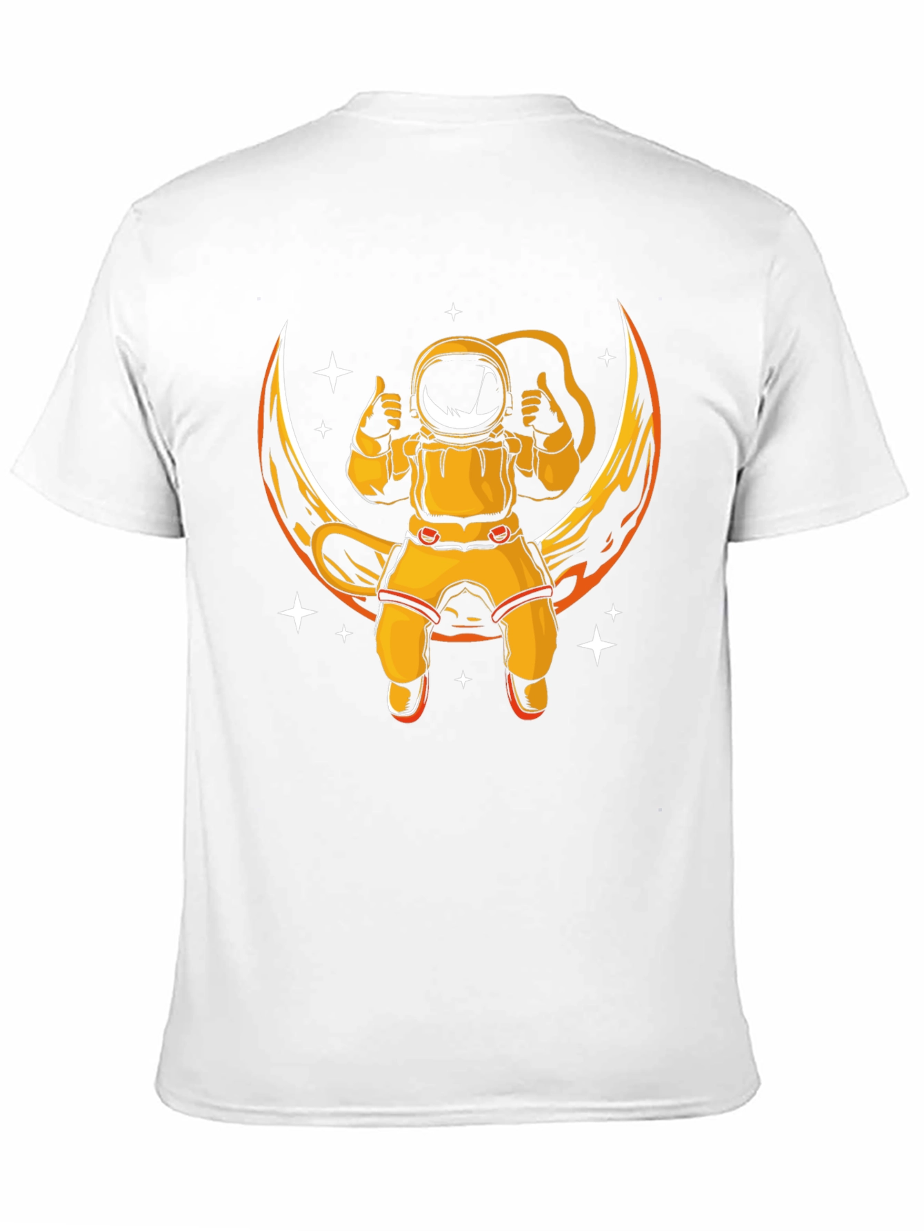 Astronaut Moon Graphic T-Shirt - Black