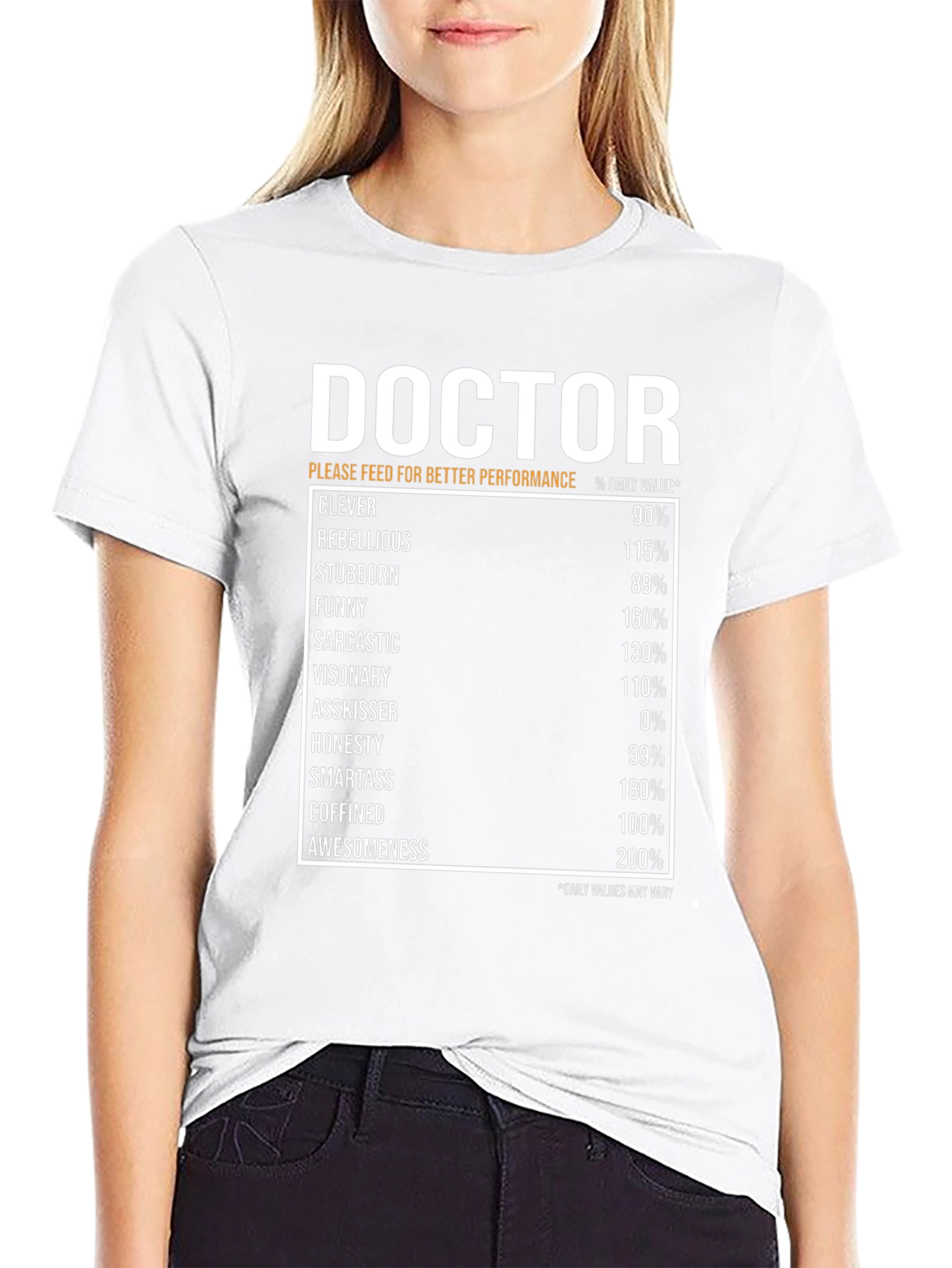 Doctor Nutritional Facts Novelty T-Shirt