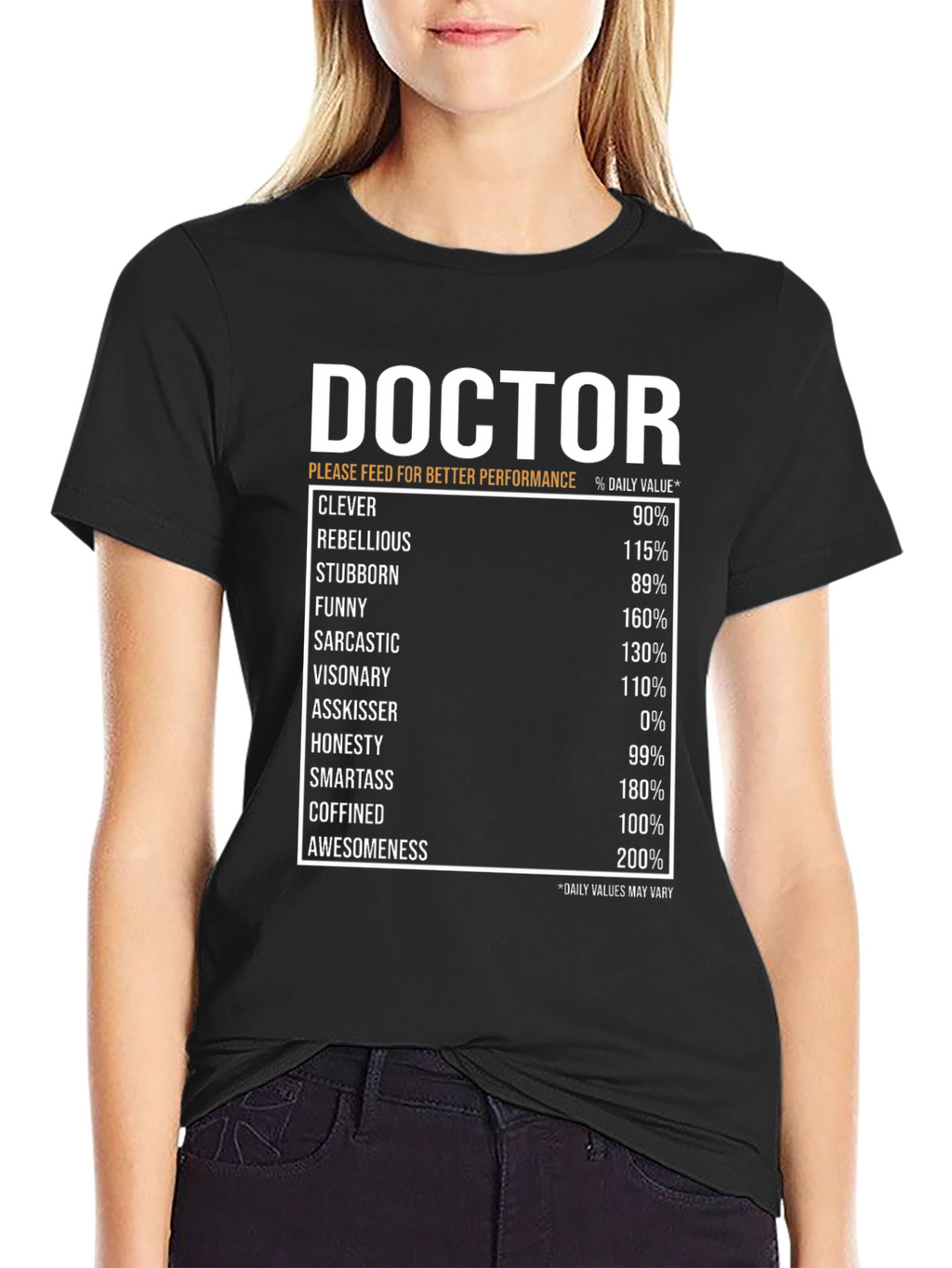Doctor Nutritional Facts Novelty T-Shirt
