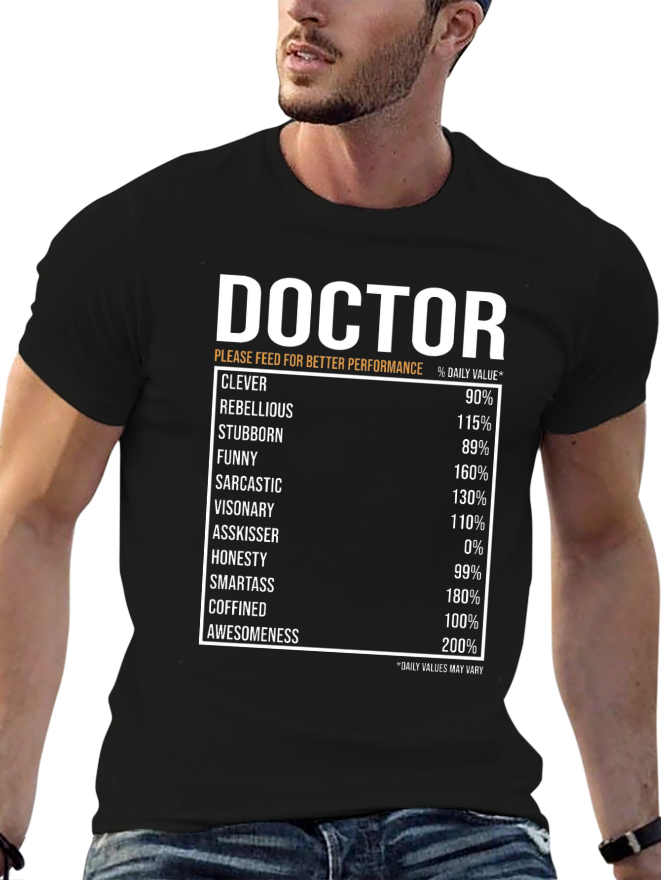 Doctor Nutritional Facts Novelty T-Shirt