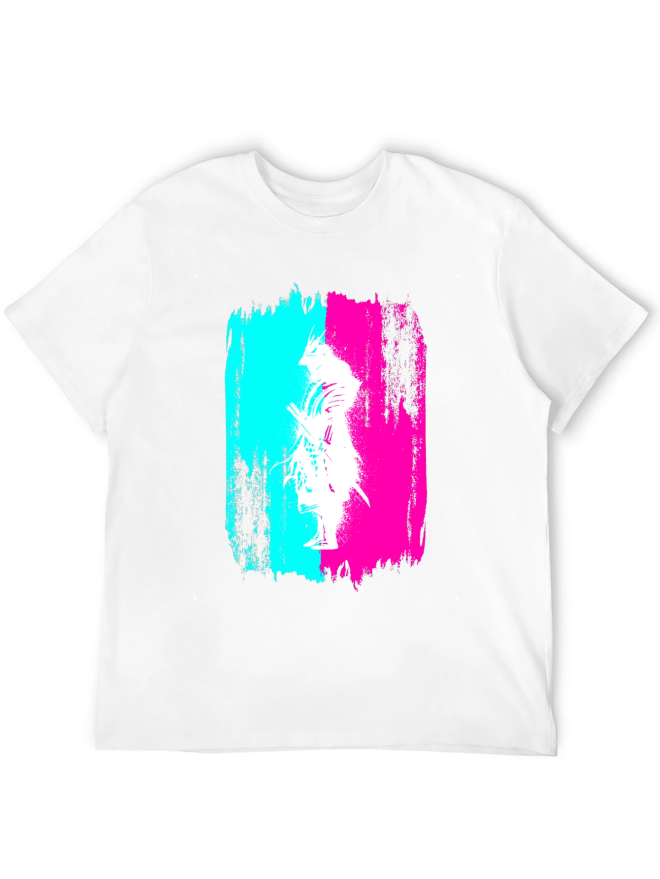 Abstract Samurai Graphic Black T-Shirt