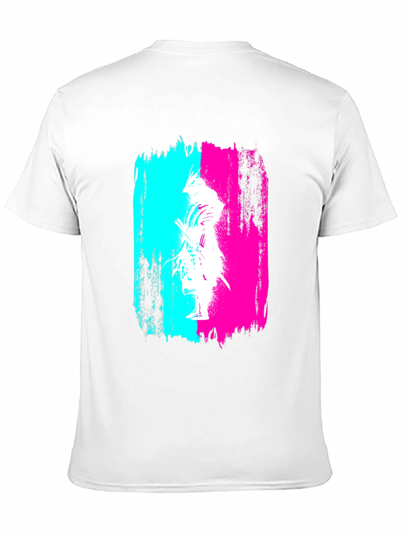 Abstract Samurai Graphic Black T-Shirt