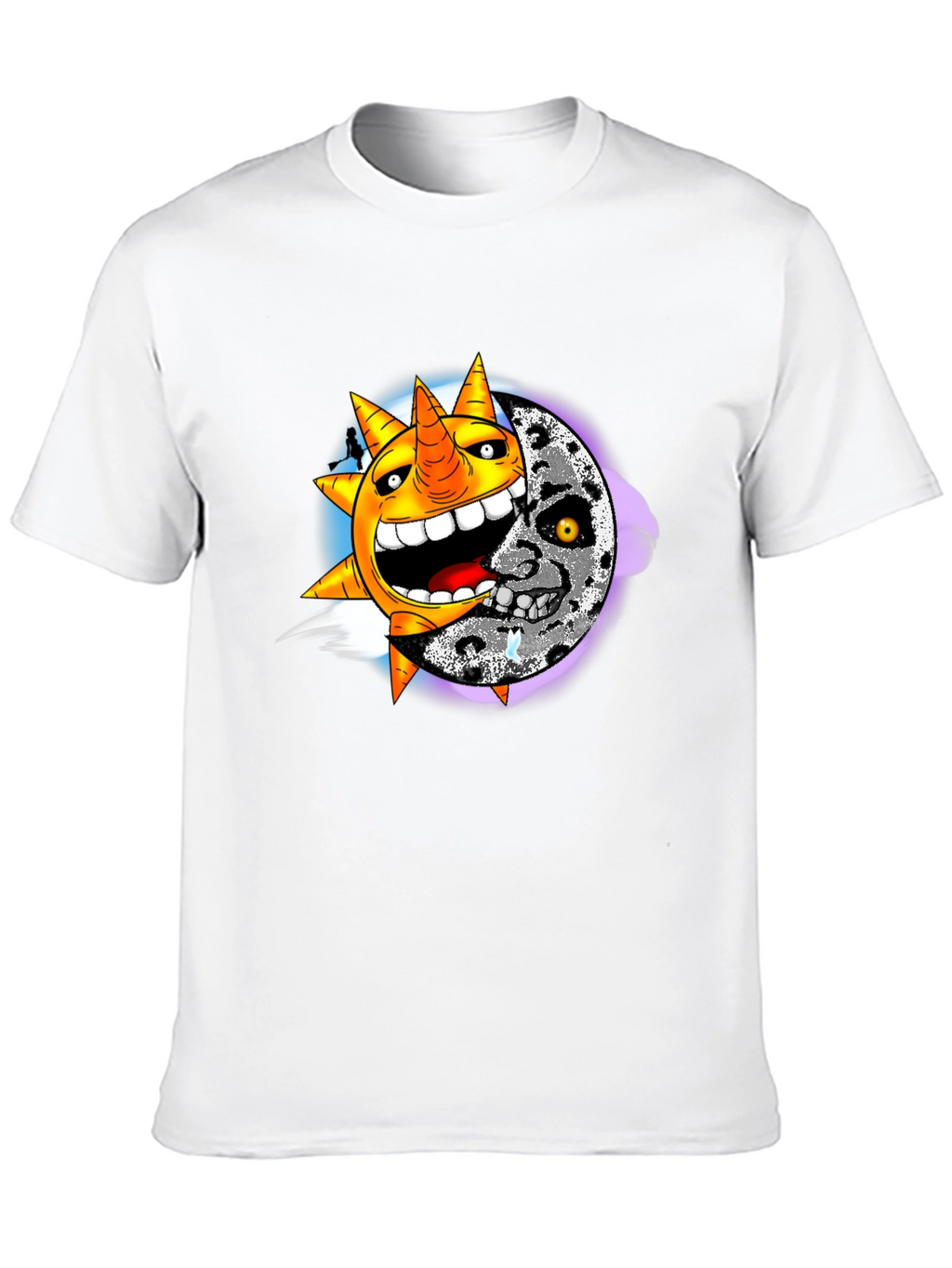 Sun & Moon Graphic Black T-Shirt