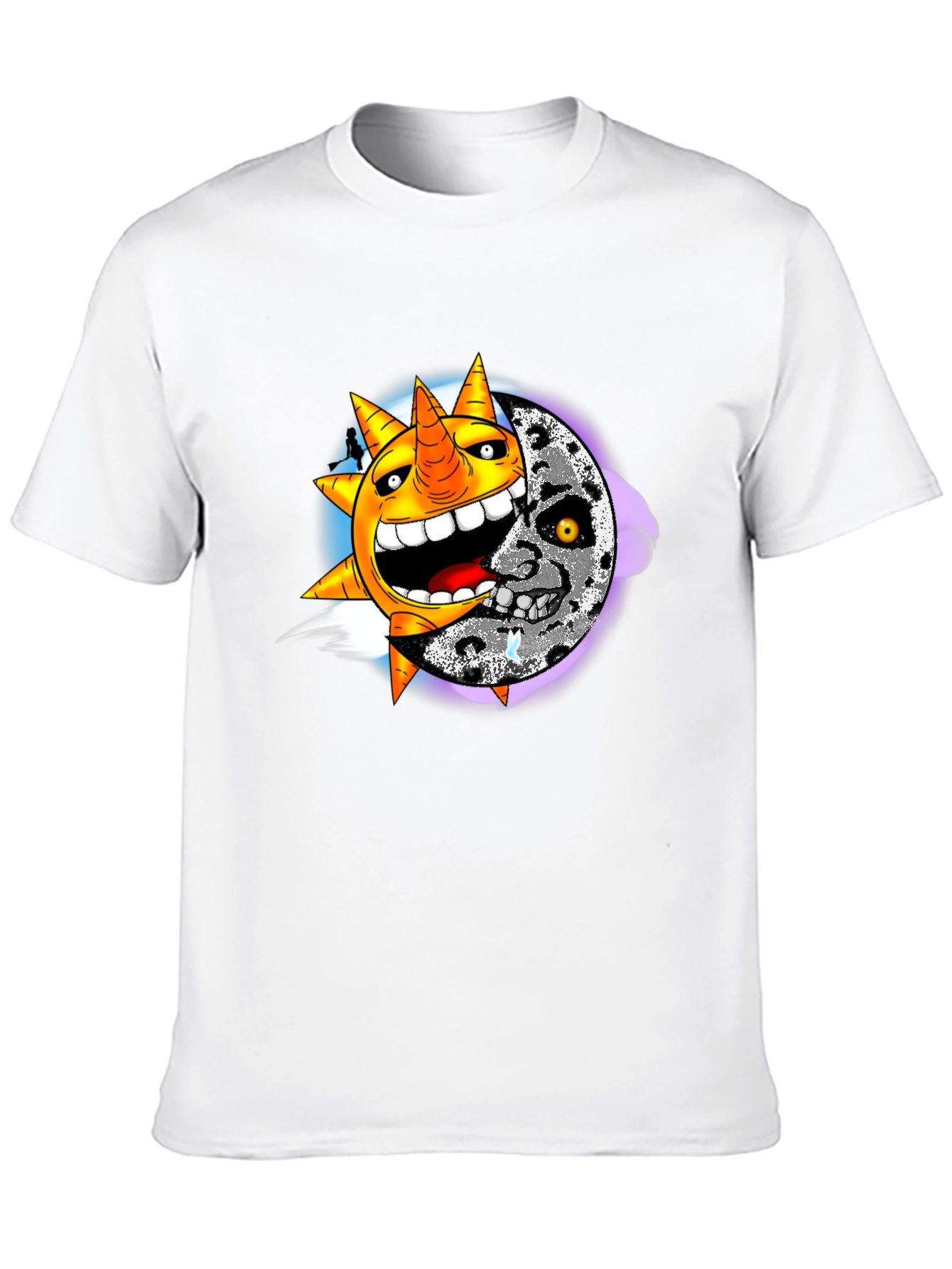 Sun & Moon Graphic Black T-Shirt