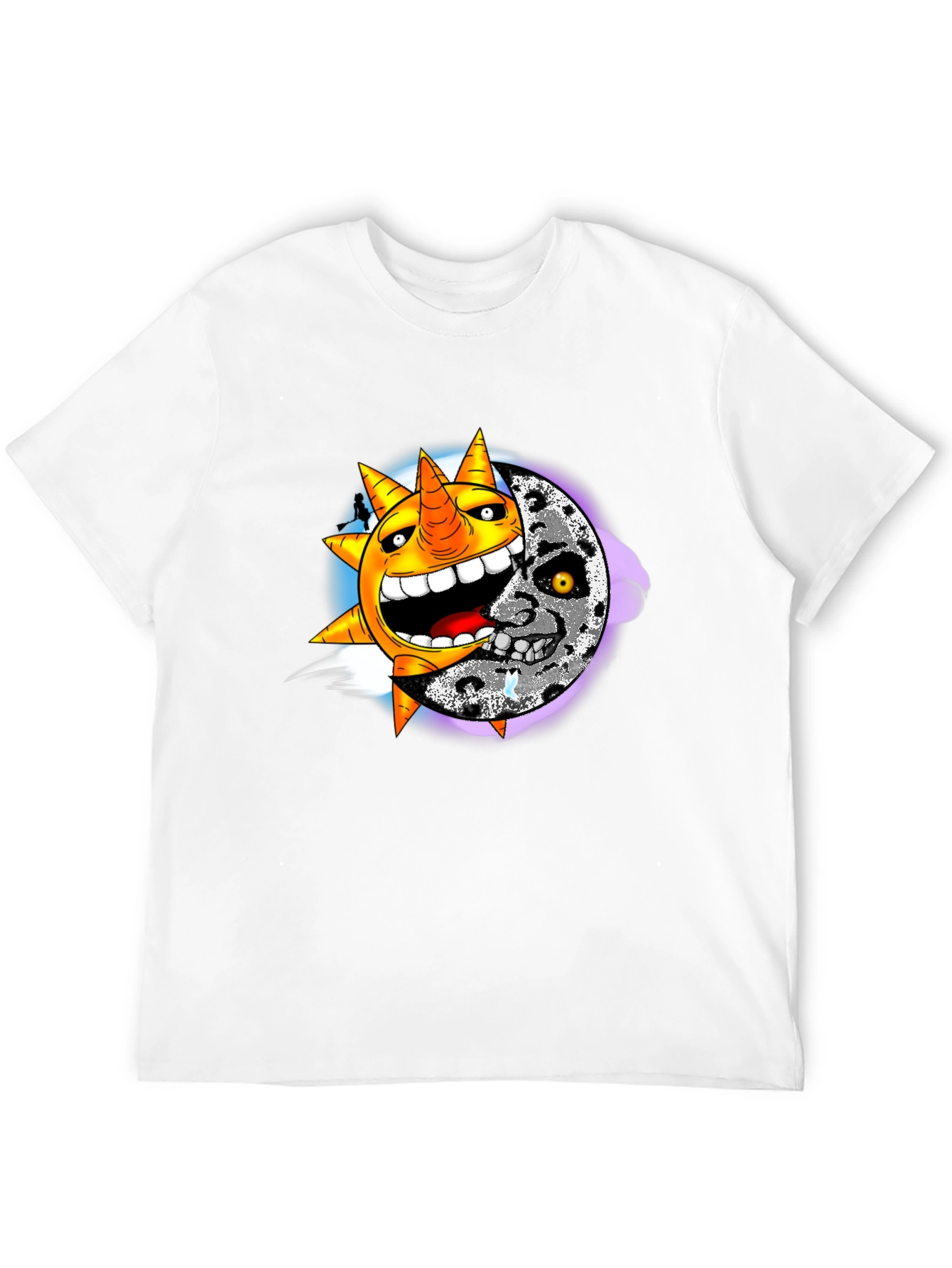 Sun & Moon Graphic Black T-Shirt