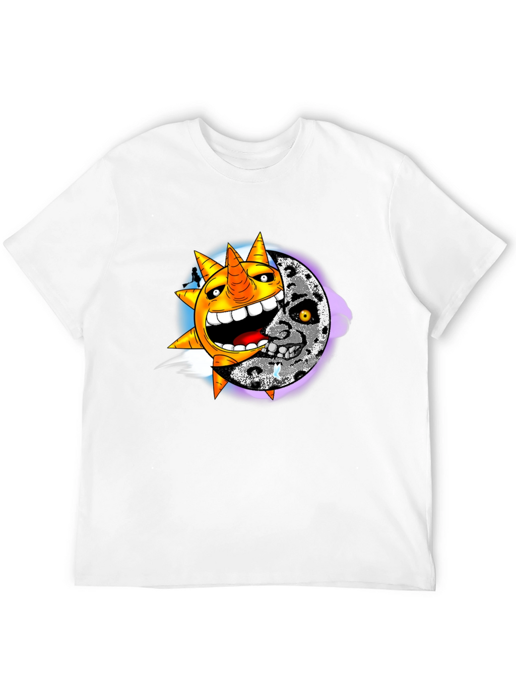 Sun & Moon Graphic Black T-Shirt