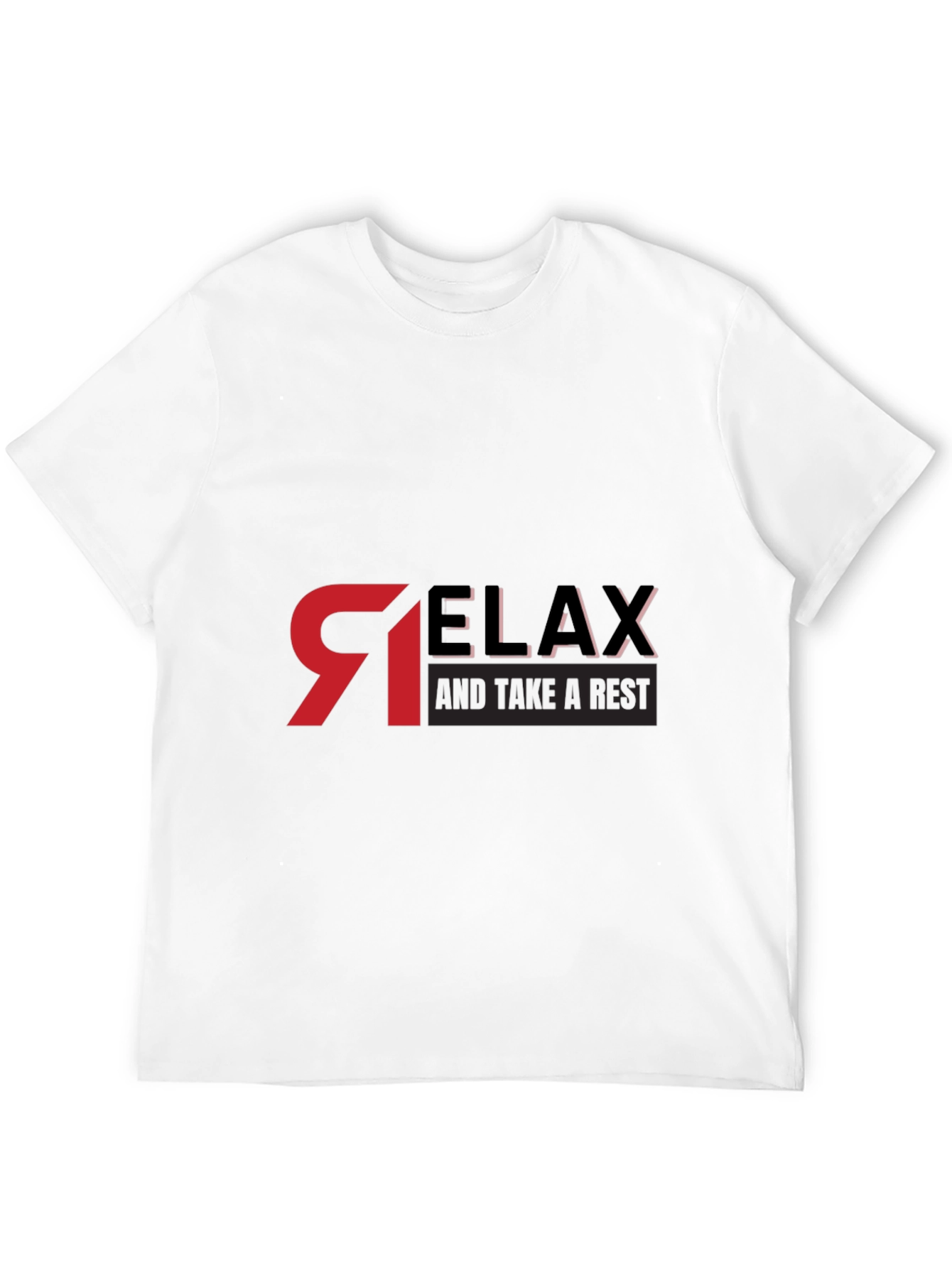 Relax Graphic Black T-Shirt - Casual Comfort
