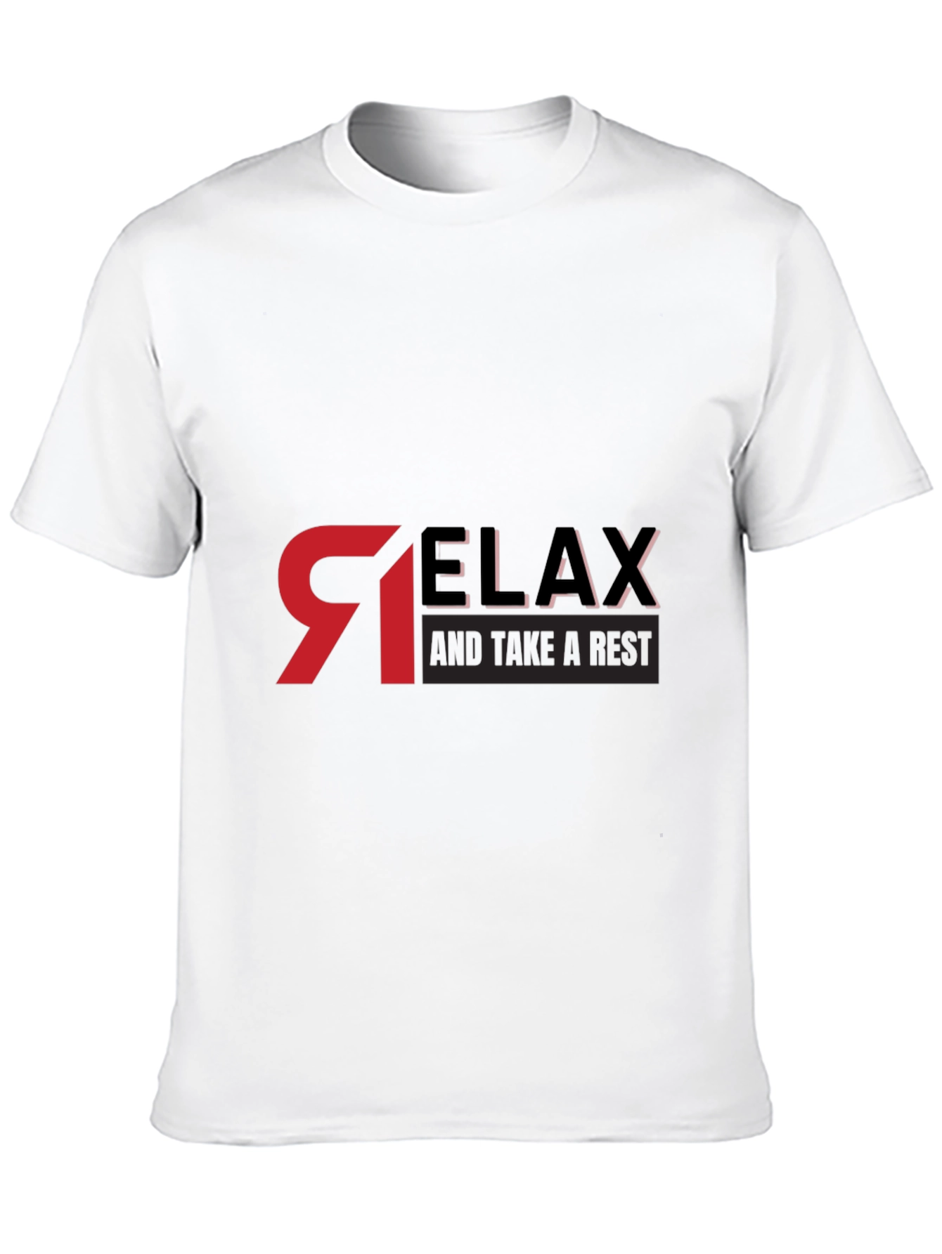 Relax Graphic Black T-Shirt - Casual Comfort