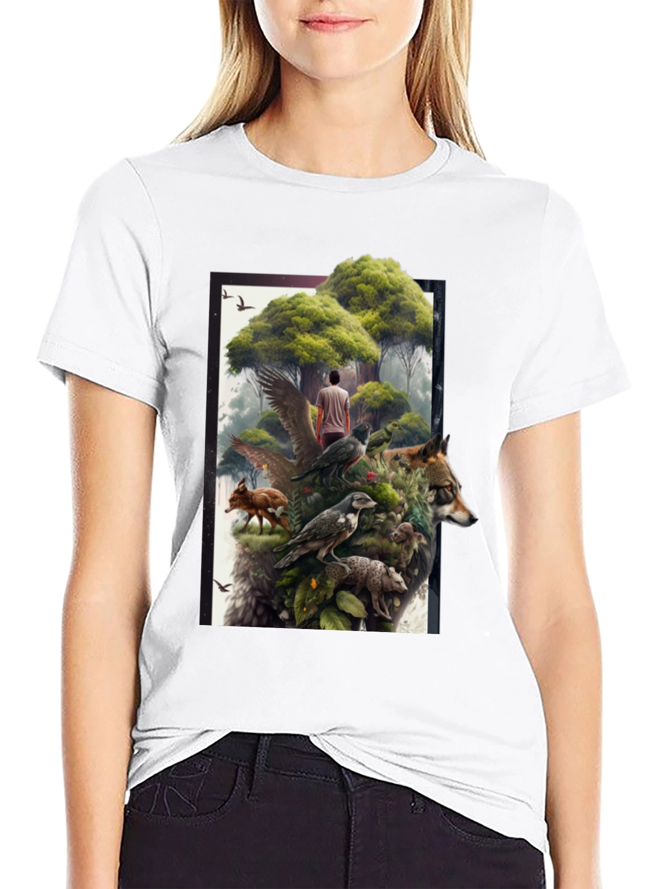 Natures Spirit Graphic Tee - Black