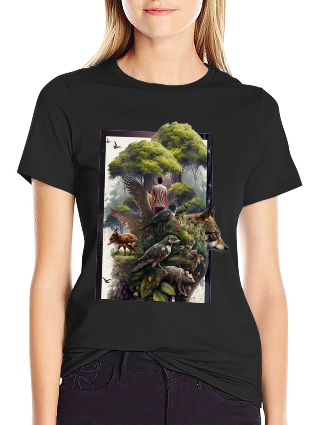 Natures Spirit Graphic Tee - Black