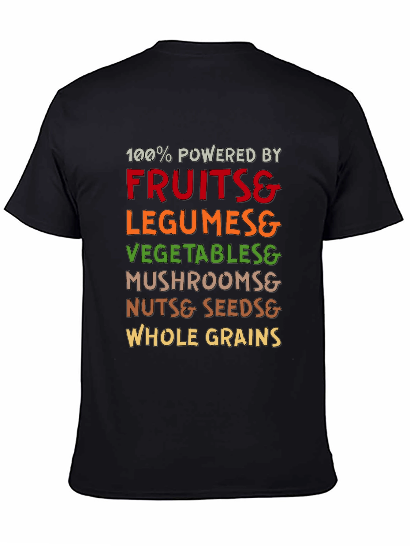 Vegan Powered T-Shirt - Fruits Veggies Legumes and More!