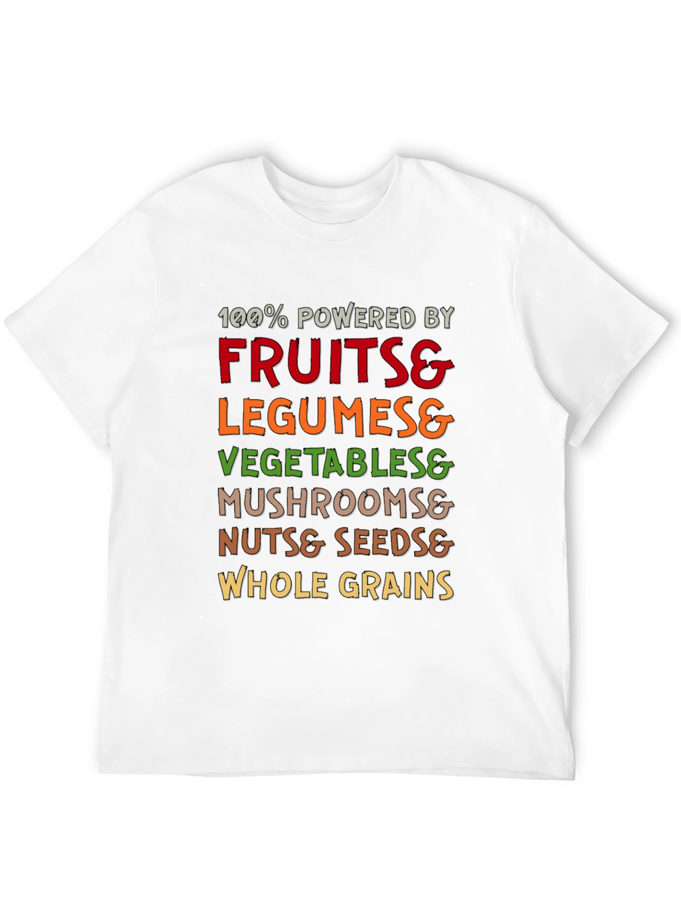Vegan Powered T-Shirt - Fruits Veggies Legumes and More!