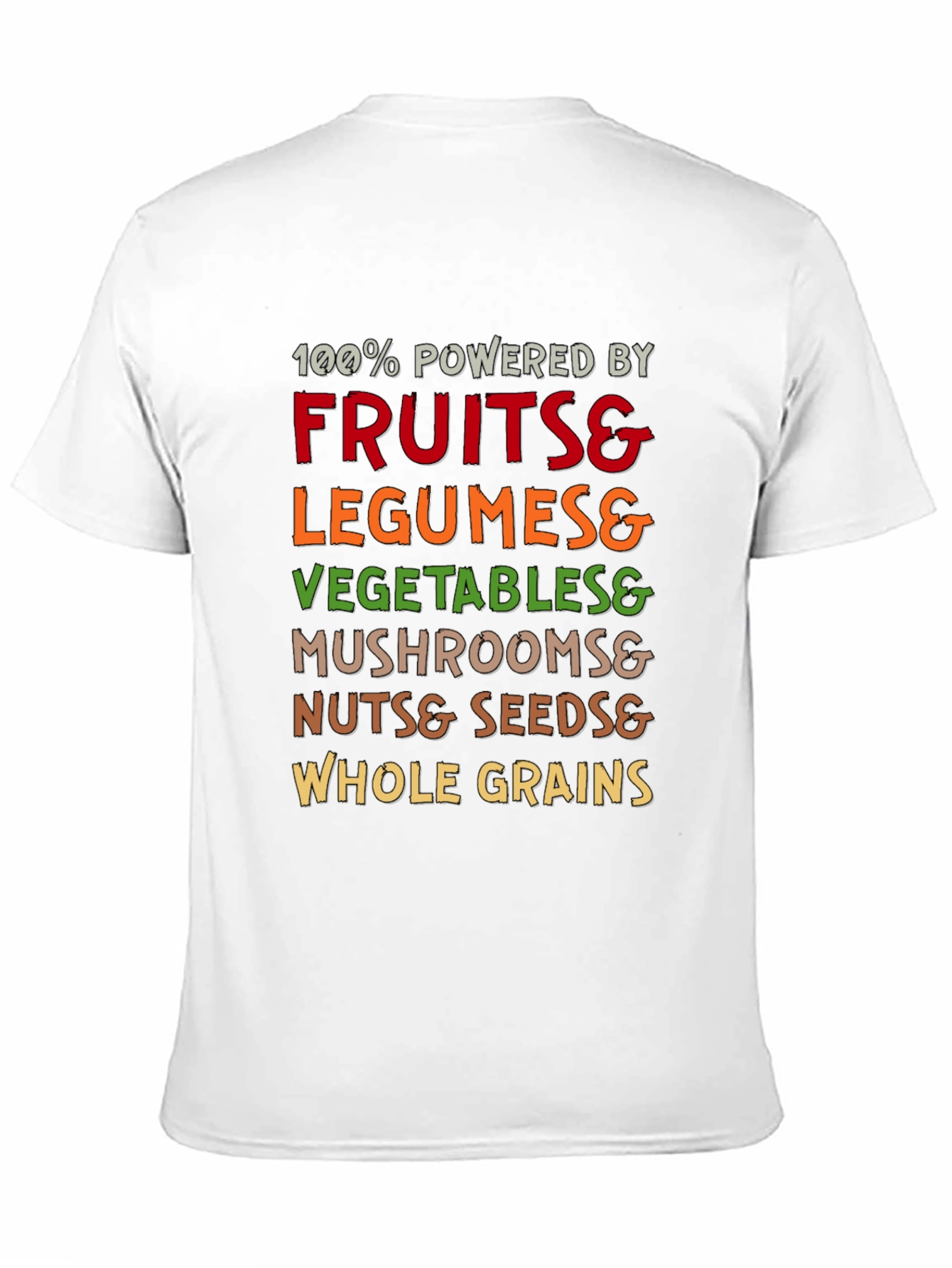 Vegan Powered T-Shirt - Fruits Veggies Legumes and More!
