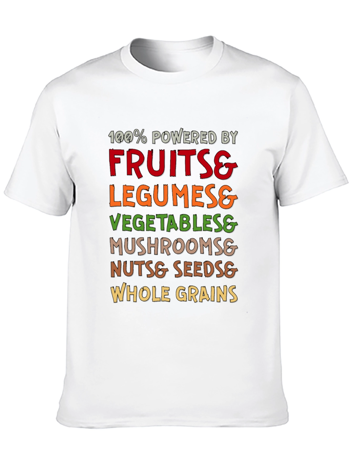 Vegan Powered T-Shirt - Fruits Veggies Legumes and More!