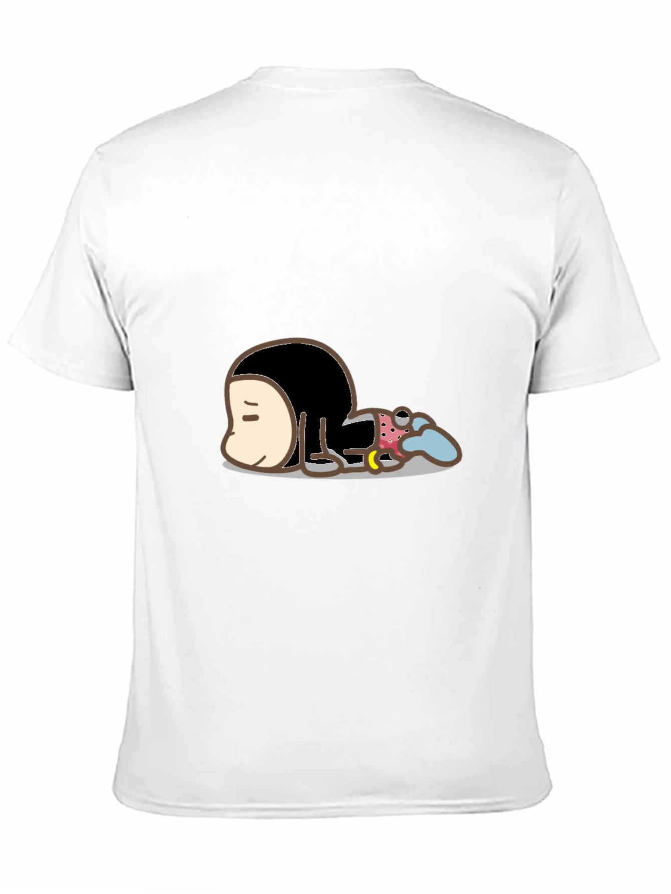 Cartoon Character Graphic Print Black T-Shirt