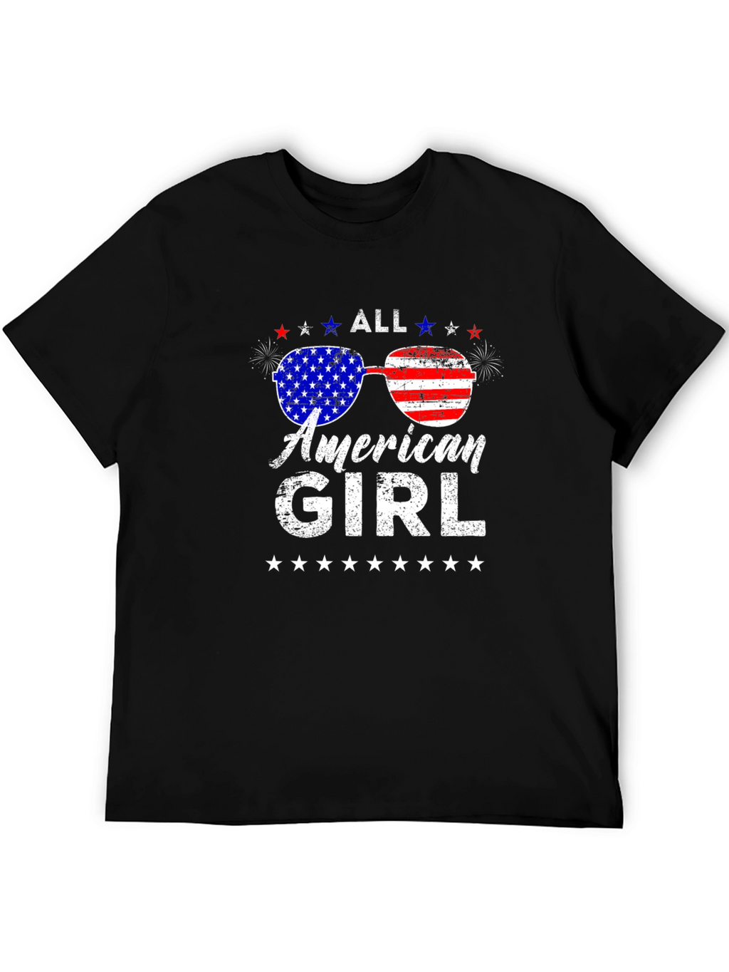 All American Girl Patriotic Graphic Tee