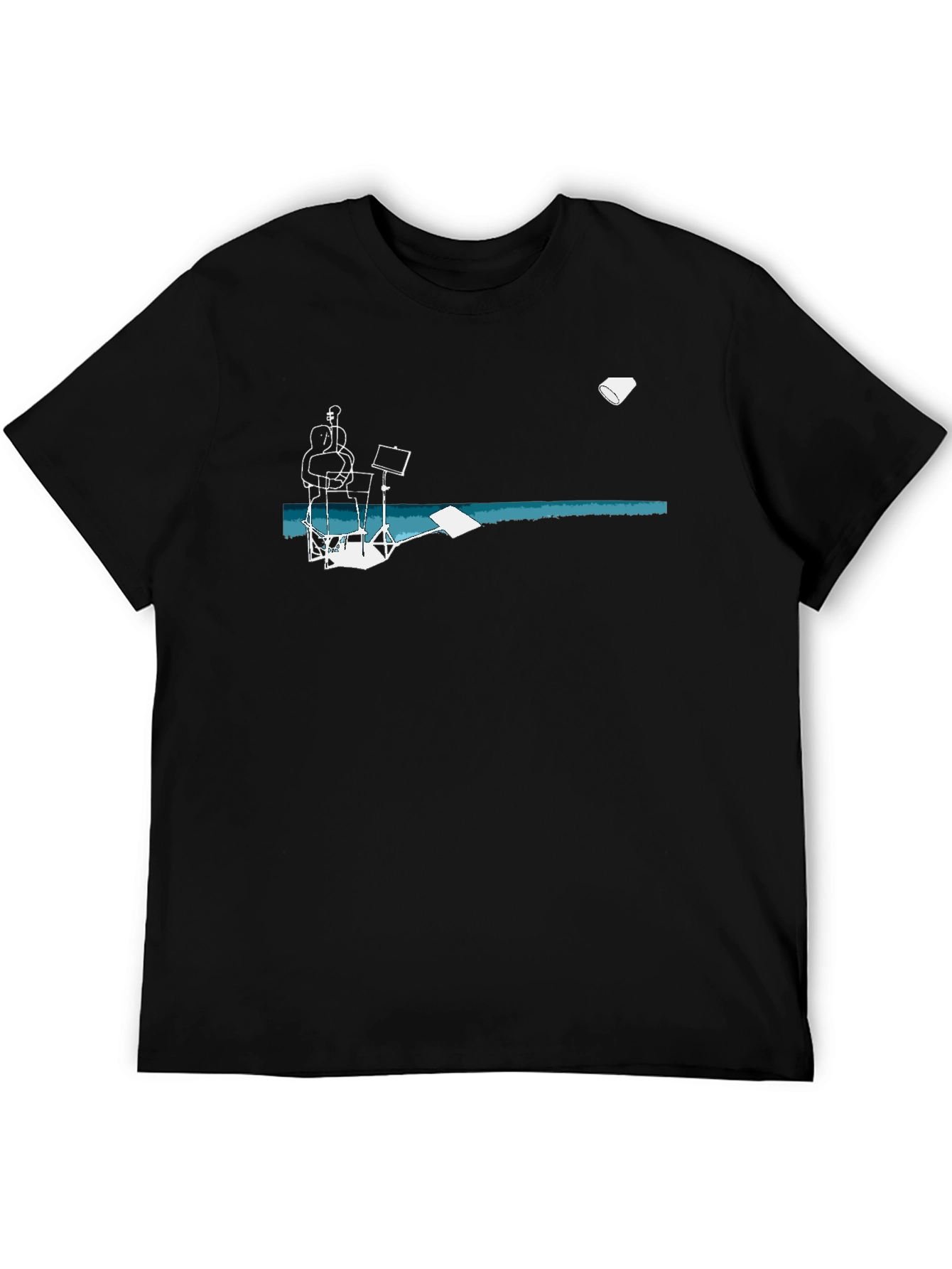 Music Scene Graphic Tee - Black
