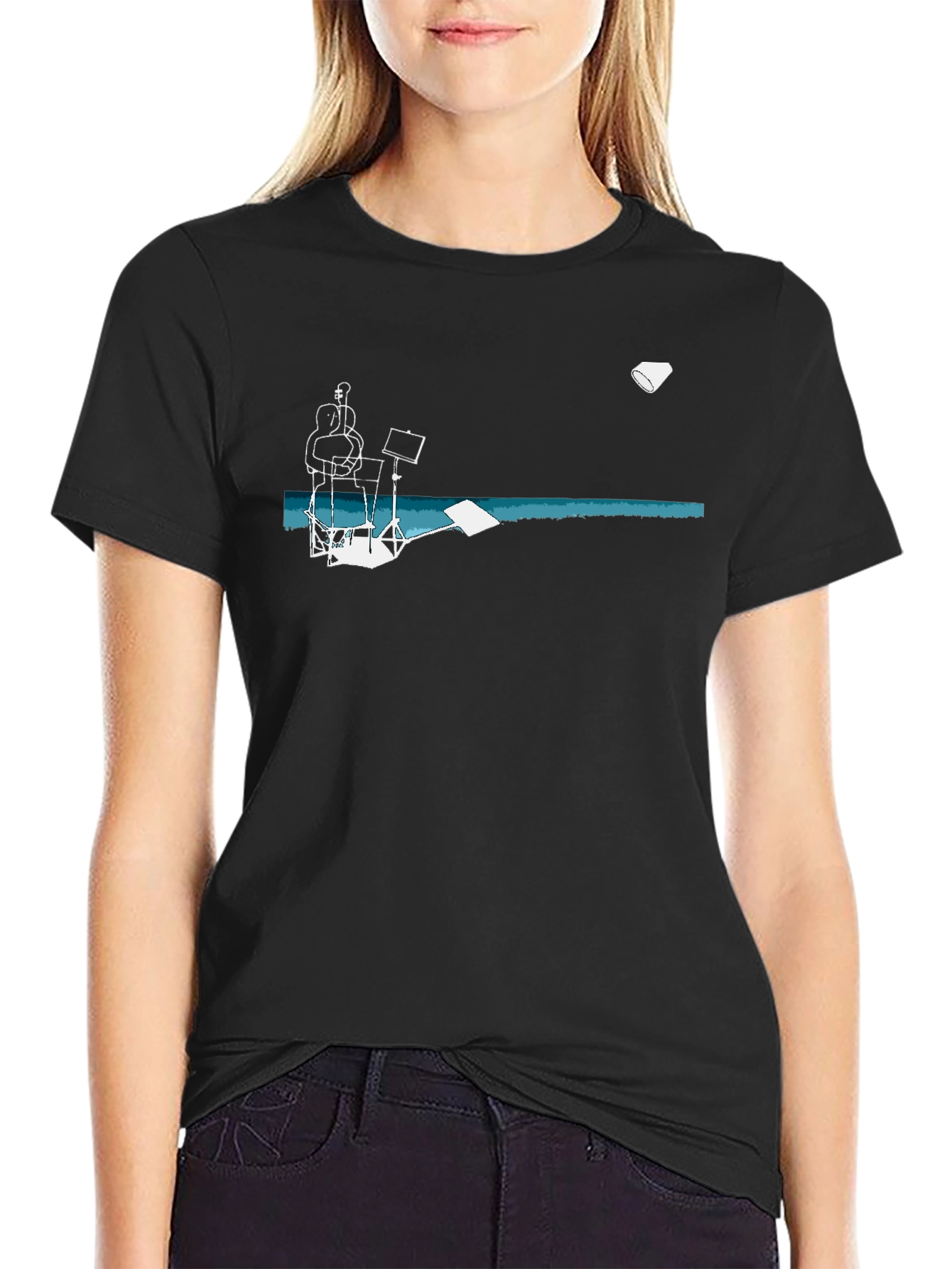 Music Scene Graphic Tee - Black