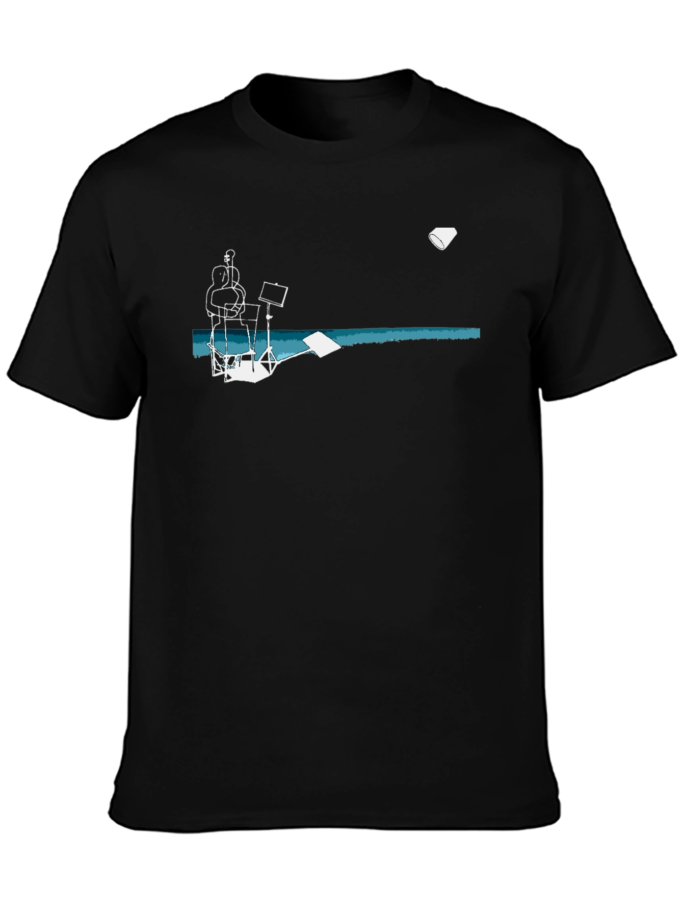 Music Scene Graphic Tee - Black