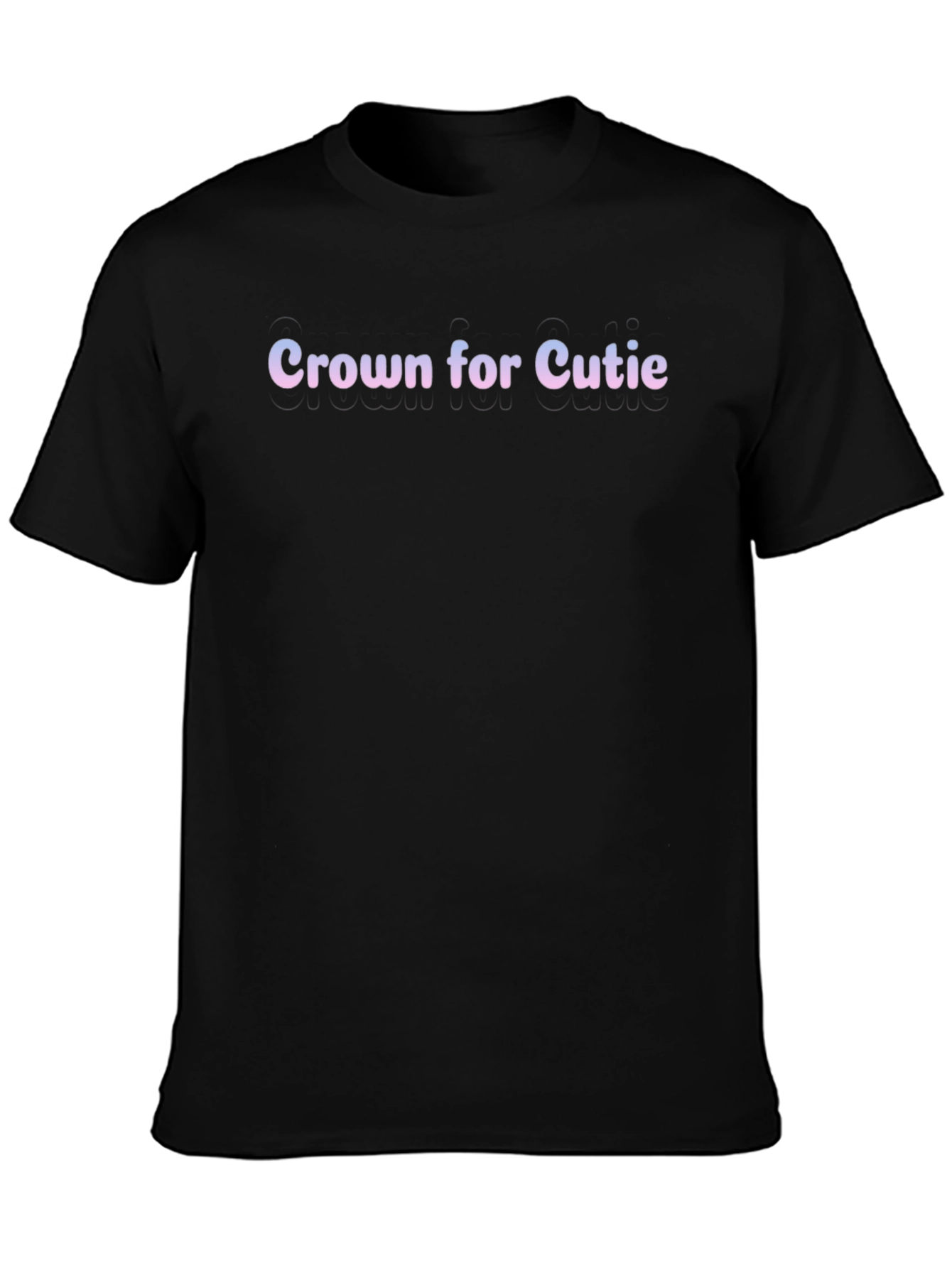 Crown for Cutie Graphic T-Shirt - Black