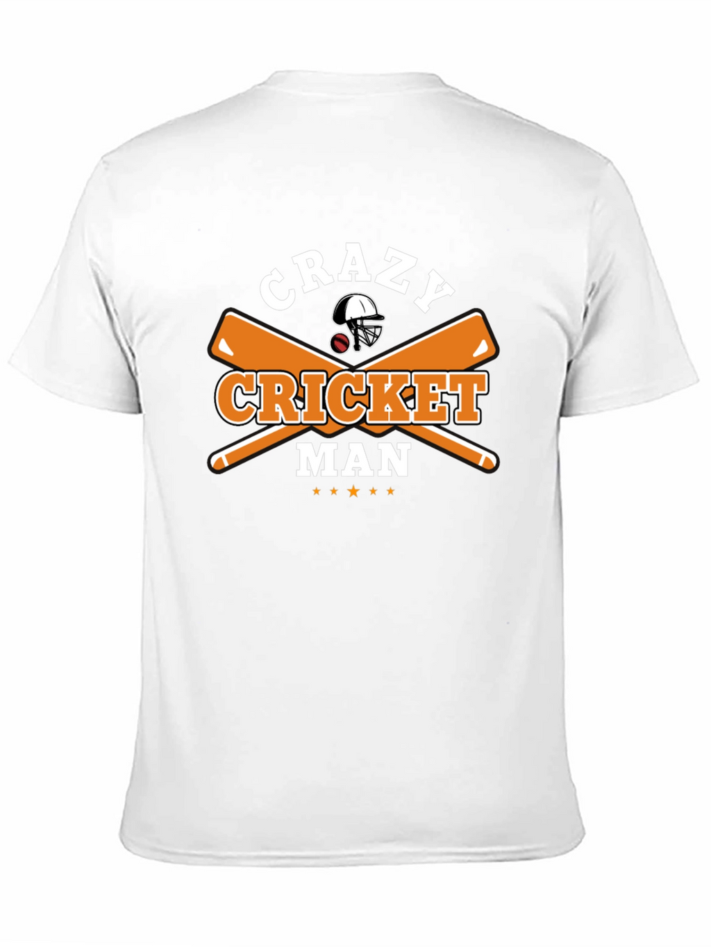 Crazy Cricket Man Graphic T-Shirt