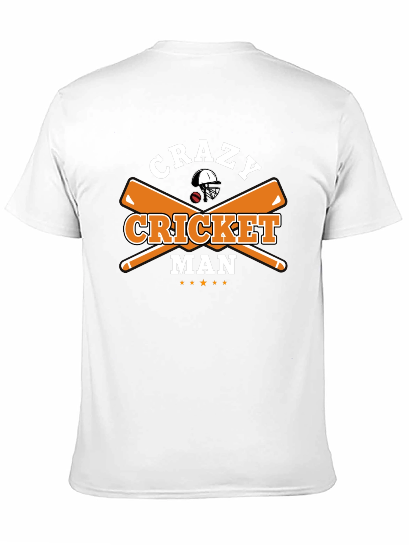 Crazy Cricket Man Graphic T-Shirt