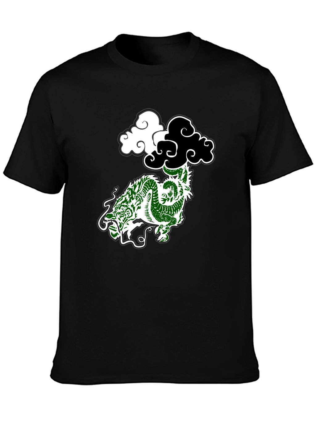 Dragon Cloud Graphic Tee - Black