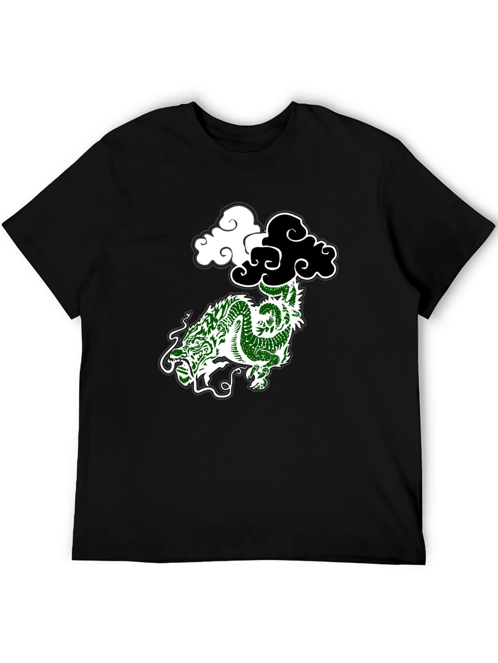 Dragon Cloud Graphic Tee - Black