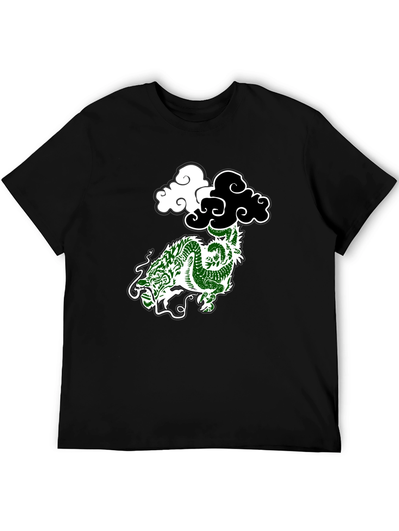 Dragon Cloud Graphic Tee - Black