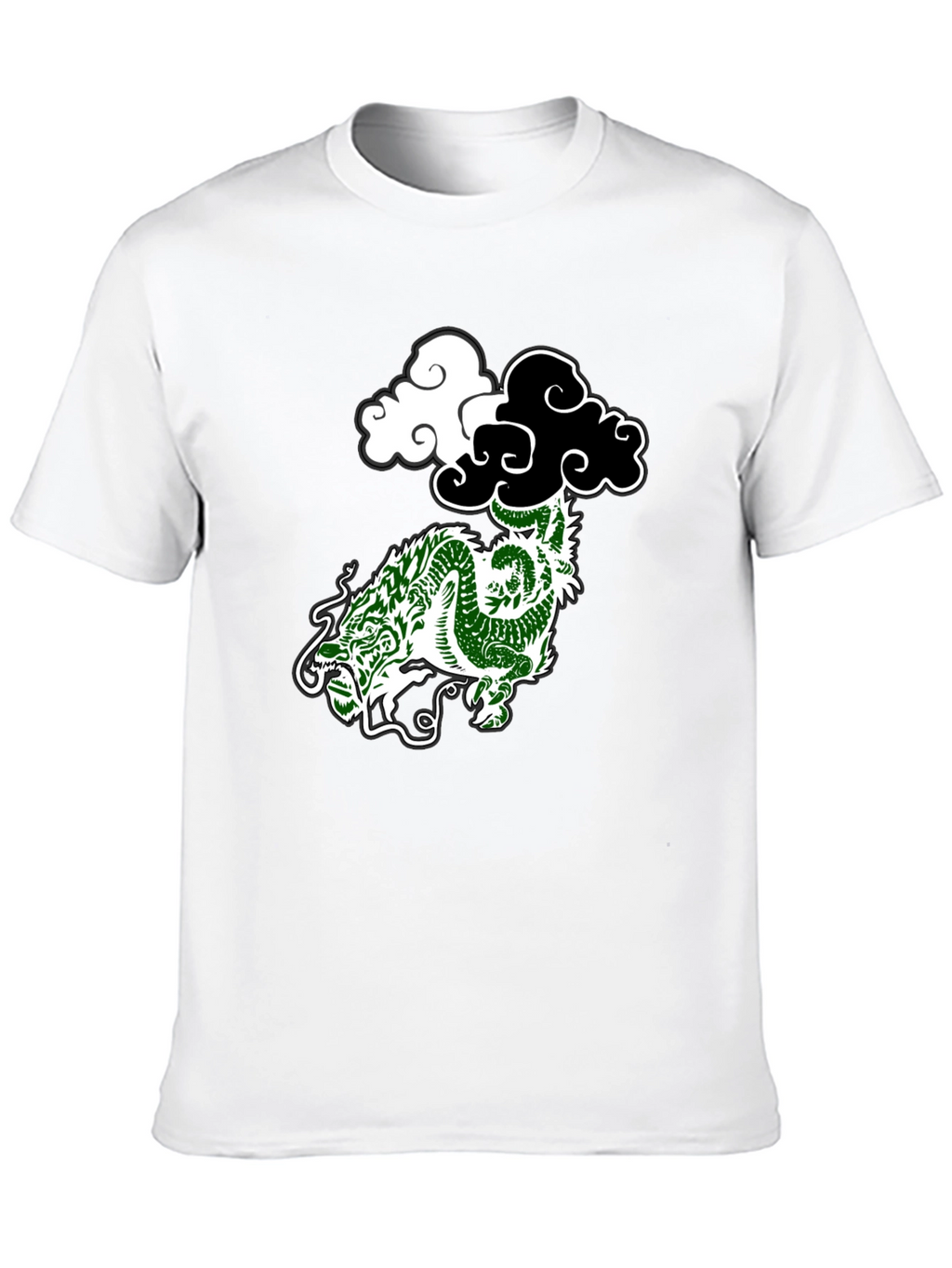 Dragon Cloud Graphic Tee - Black