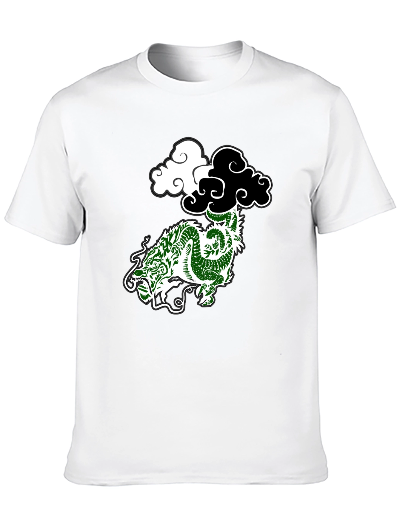 Dragon Cloud Graphic Tee - Black
