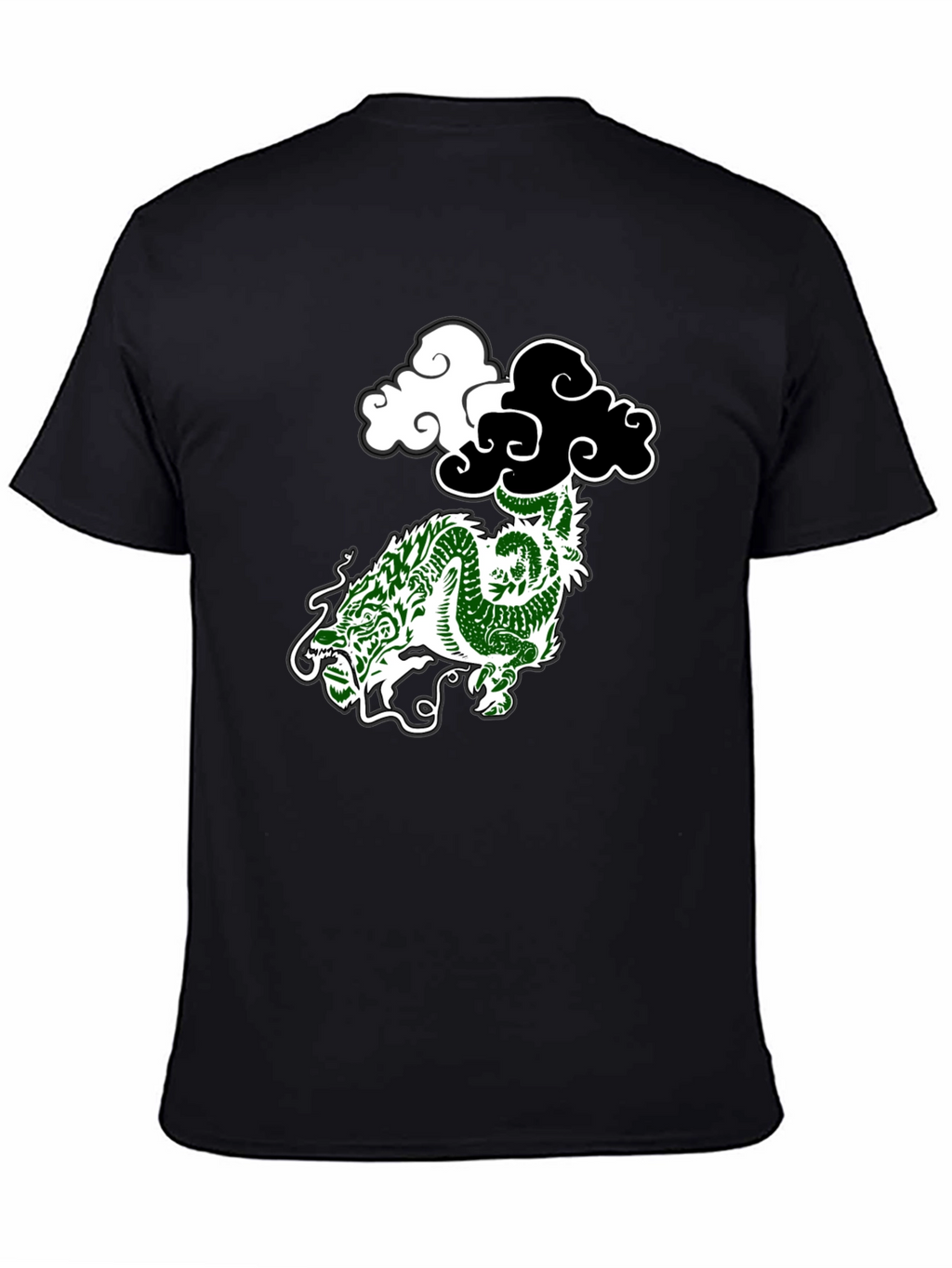 Dragon Cloud Graphic Tee - Black