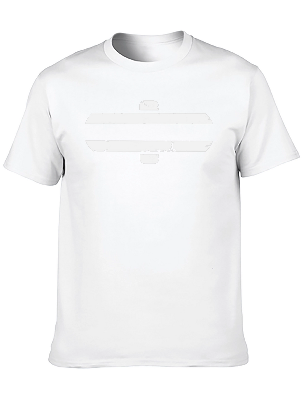 Black T-Shirt with White Equals Sign Graphic
