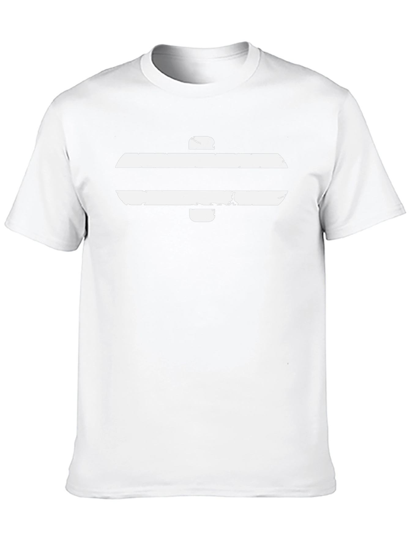 Black T-Shirt with White Equals Sign Graphic